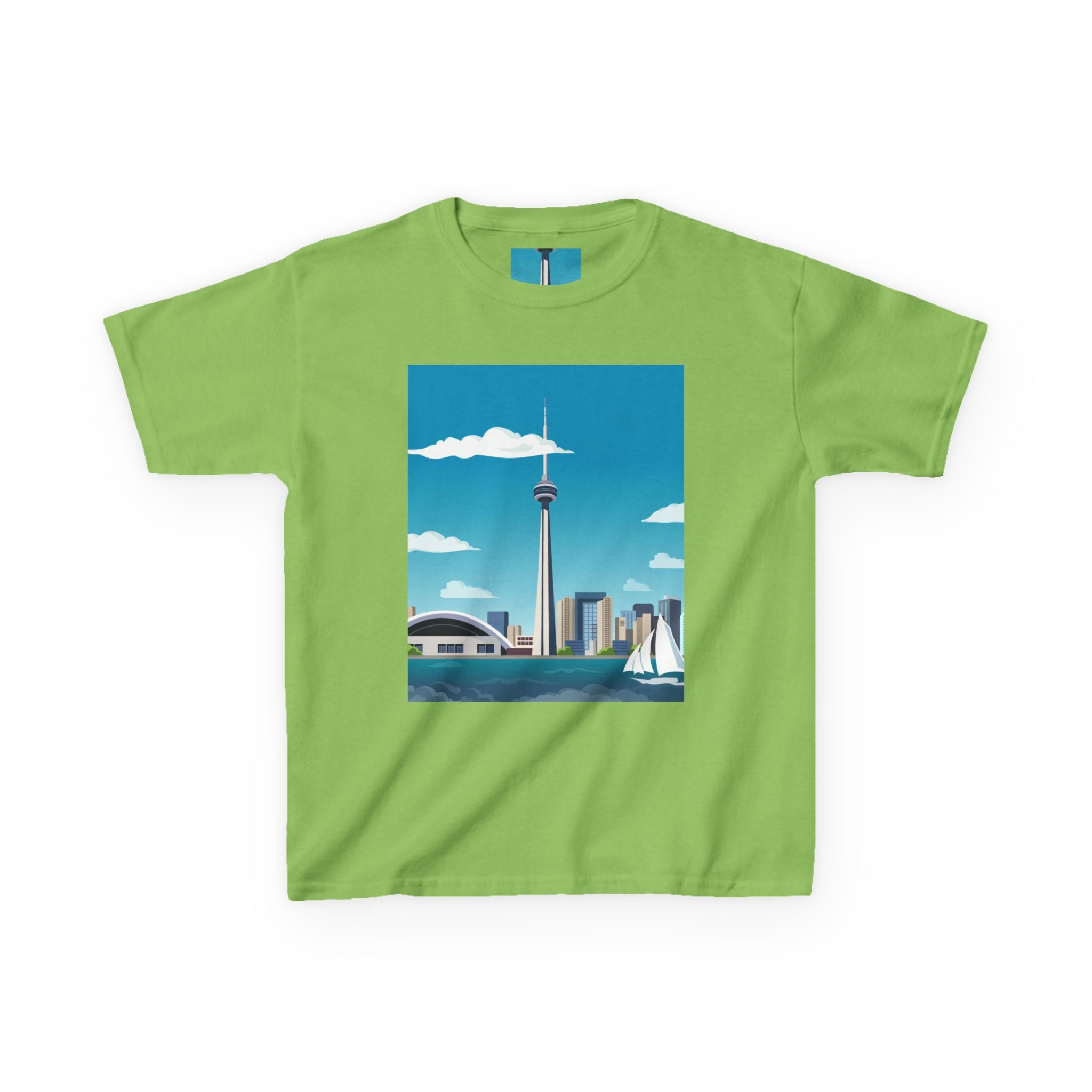 Toronto Skyline Kids Tee — CN Tower & Harbourfront Graphic Shirt
