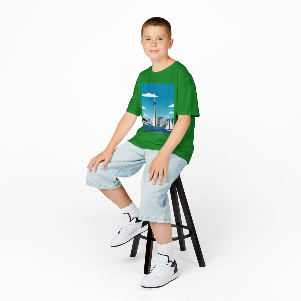 Toronto Skyline Kids Tee — CN Tower & Harbourfront Graphic Shirt