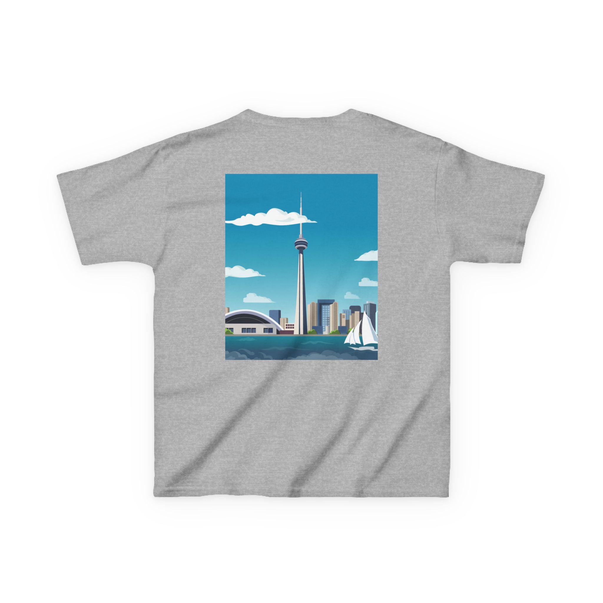 Toronto Skyline Kids Tee — CN Tower & Harbourfront Graphic Shirt