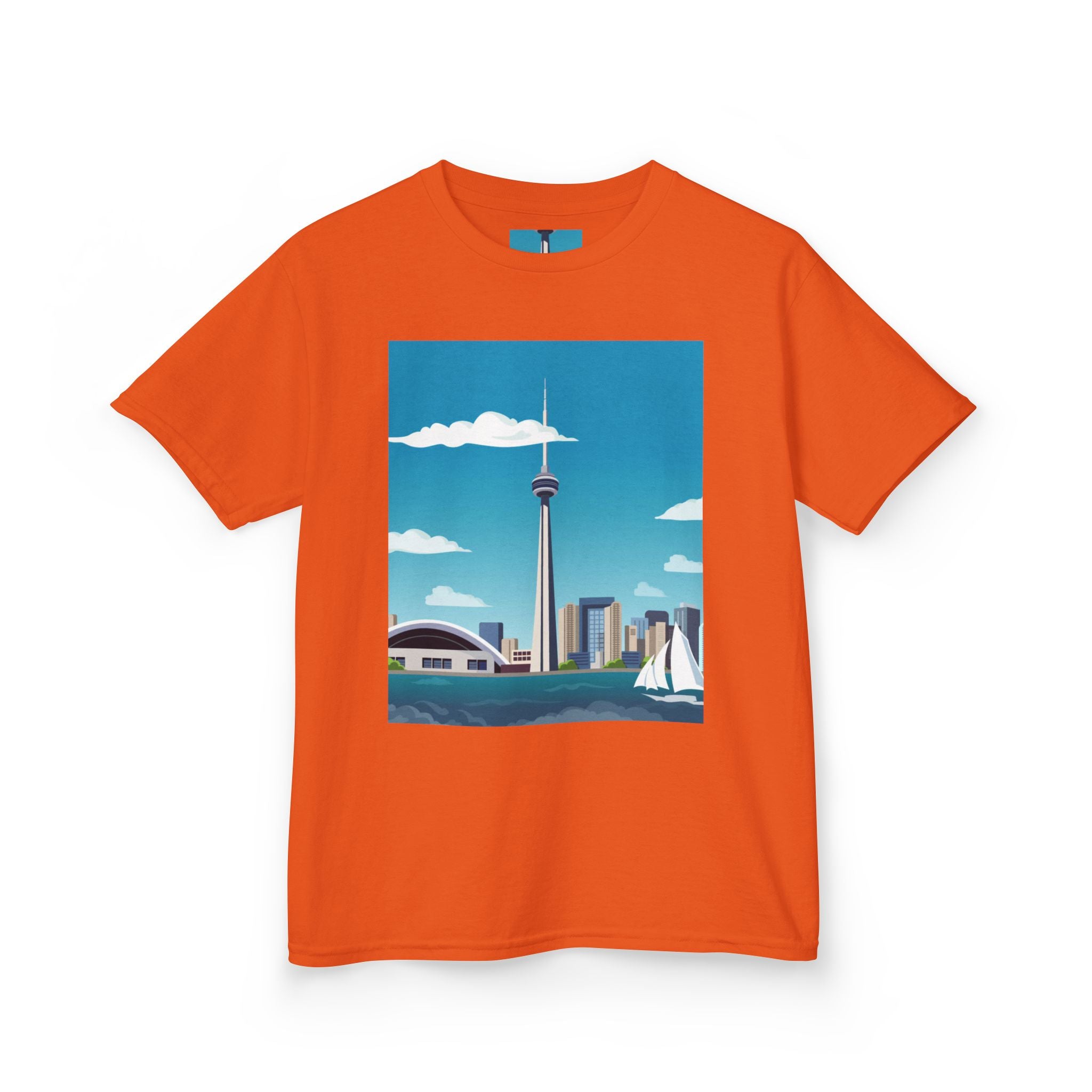 Toronto Skyline Kids Tee — CN Tower & Harbourfront Graphic Shirt
