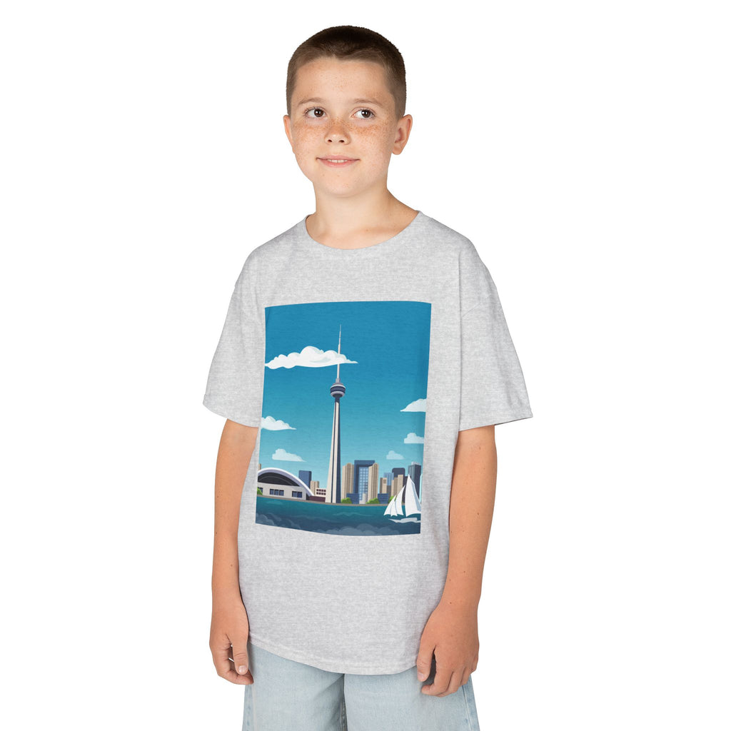 Toronto Skyline Kids Tee — CN Tower & Harbourfront Graphic Shirt
