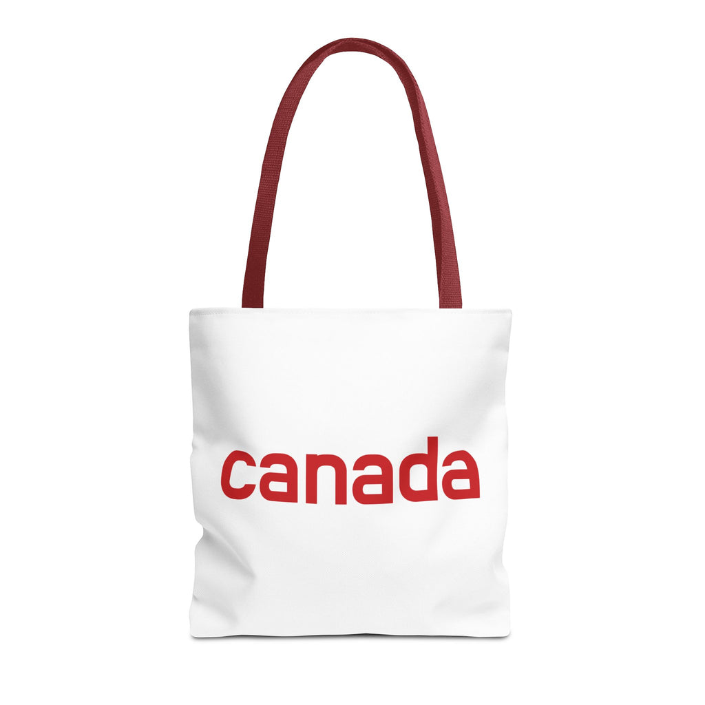 Canada Tote Bag – Minimal Red 'canada' Travel & Everyday Carryall