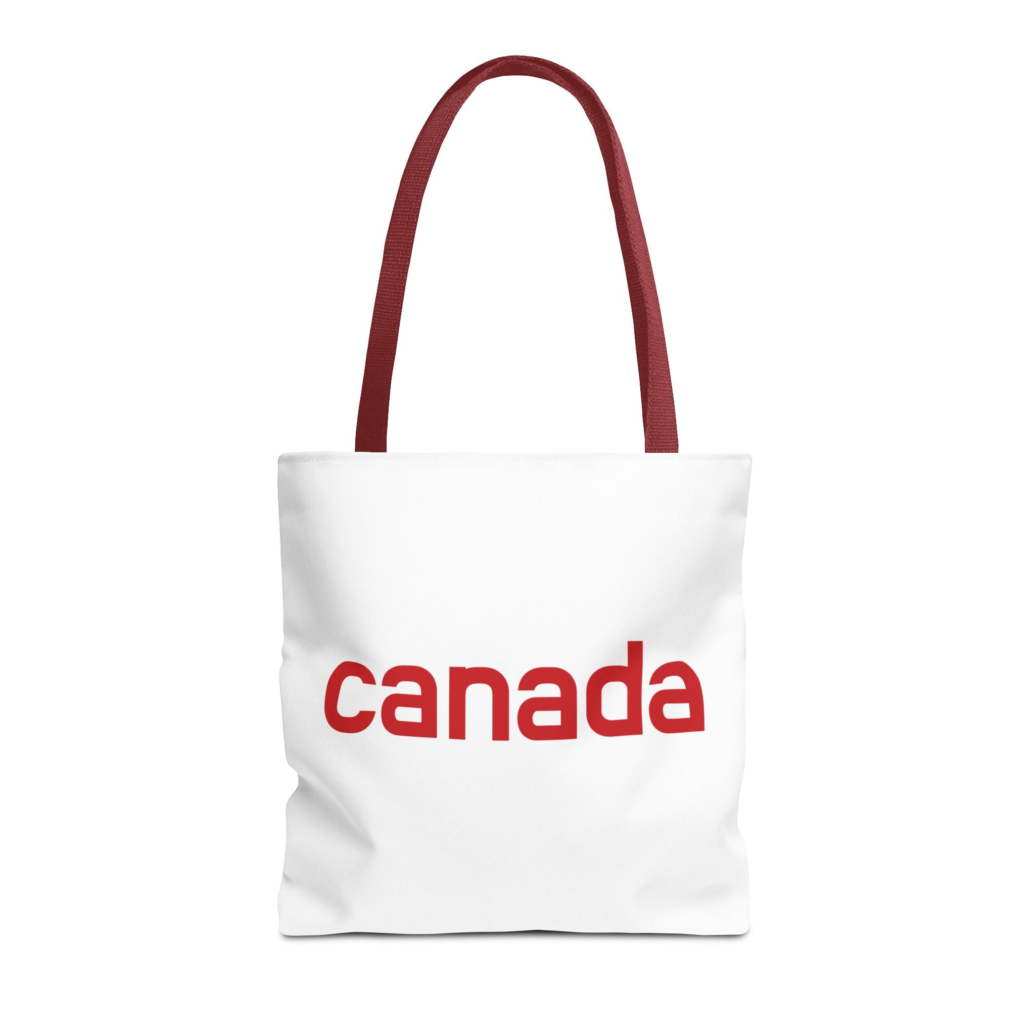 Canada Tote Bag – Minimal Red 'canada' Travel & Everyday Carryall
