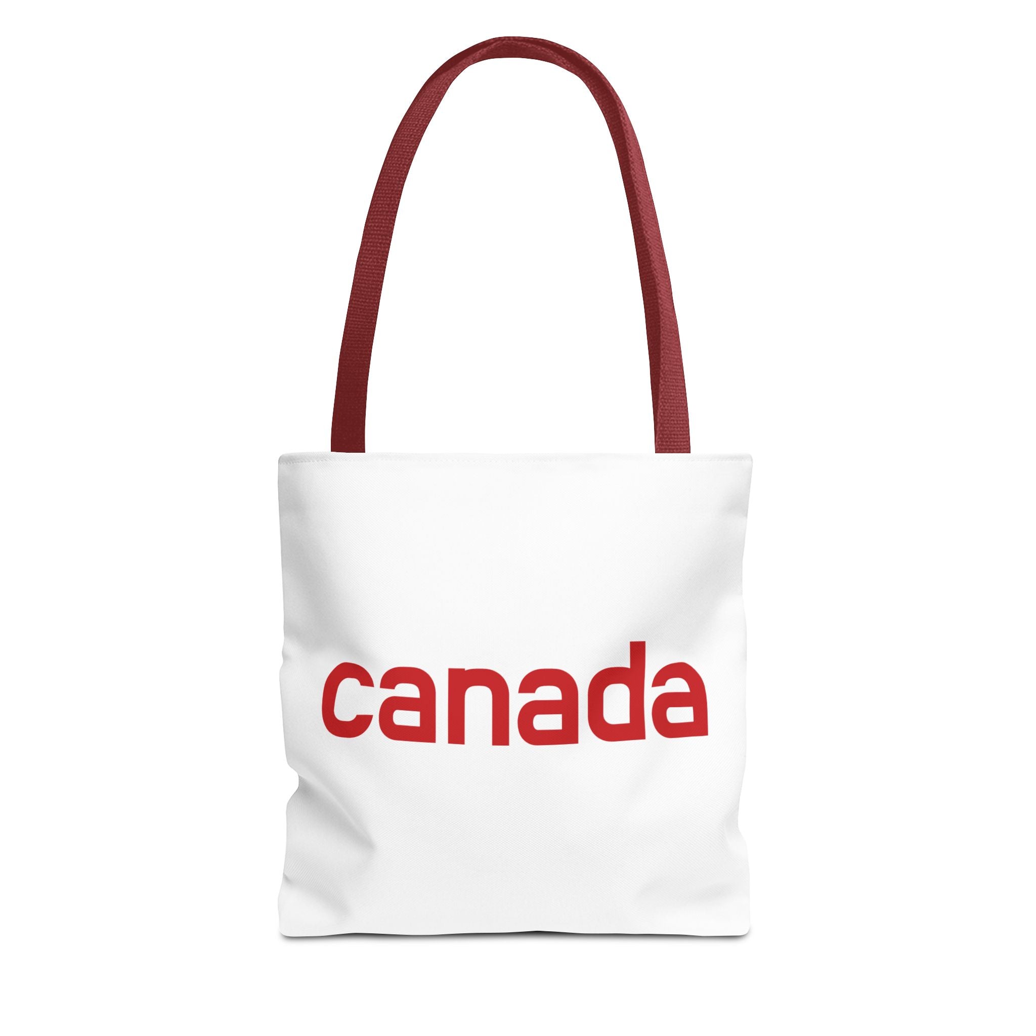 Canada Tote Bag – Minimal Red 'canada' Travel & Everyday Carryall