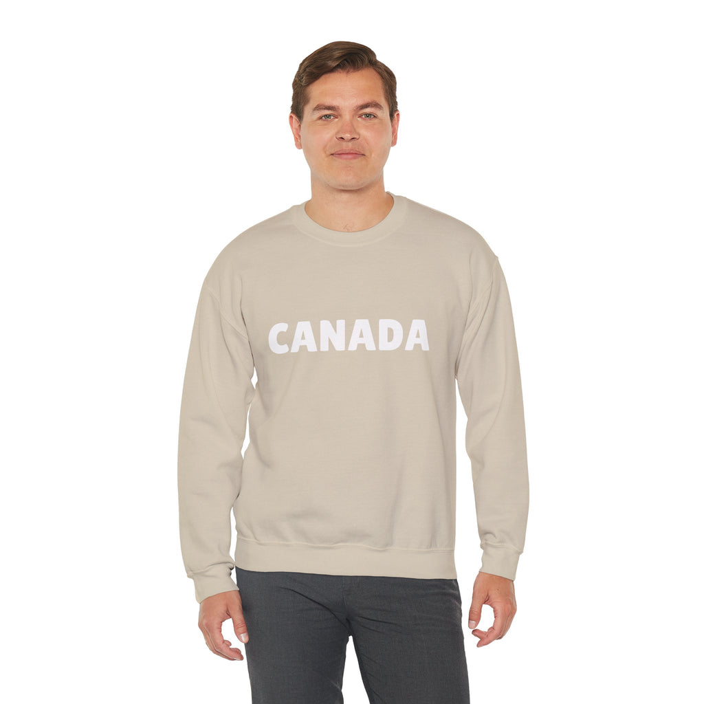 Canada Crewneck Sweatshirt — Bold Canada Text Pullover