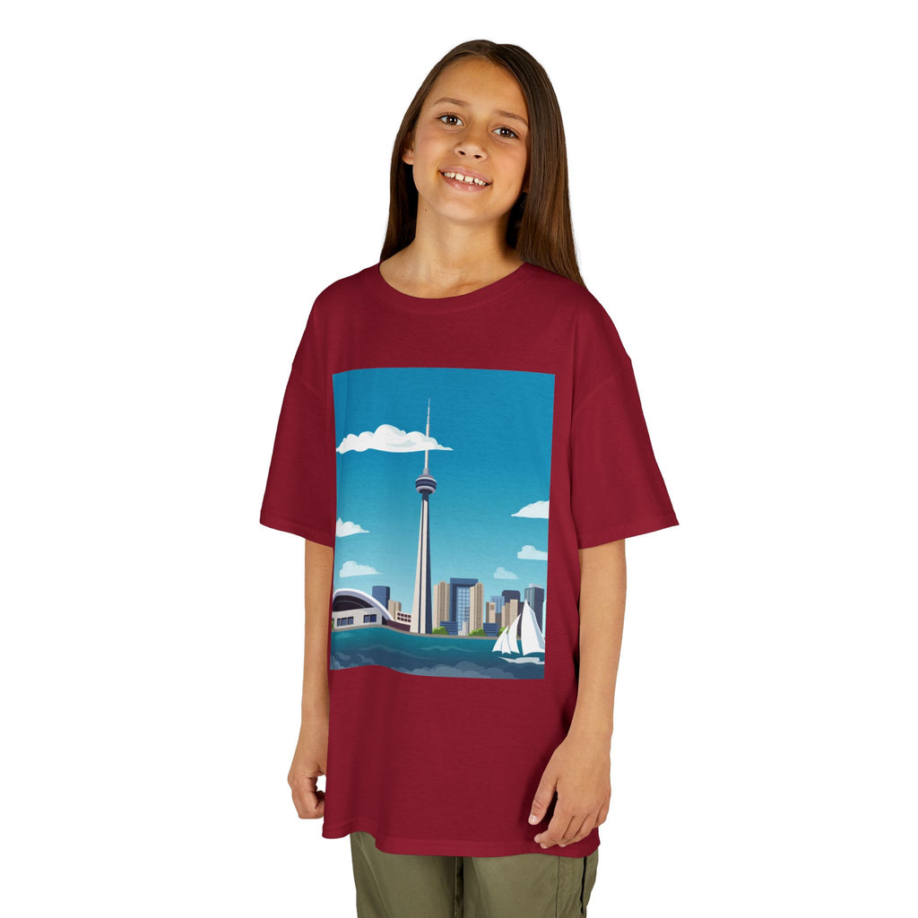 Toronto Skyline Kids Tee — CN Tower & Harbourfront Graphic Shirt