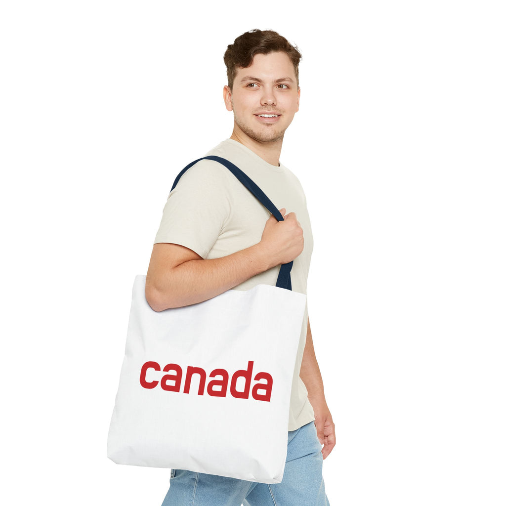Canada Tote Bag – Minimal Red 'canada' Travel & Everyday Carryall