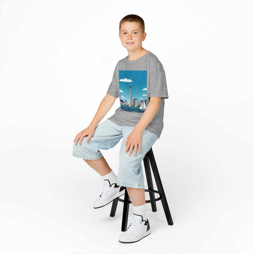 Toronto Skyline Kids Tee — CN Tower & Harbourfront Graphic Shirt