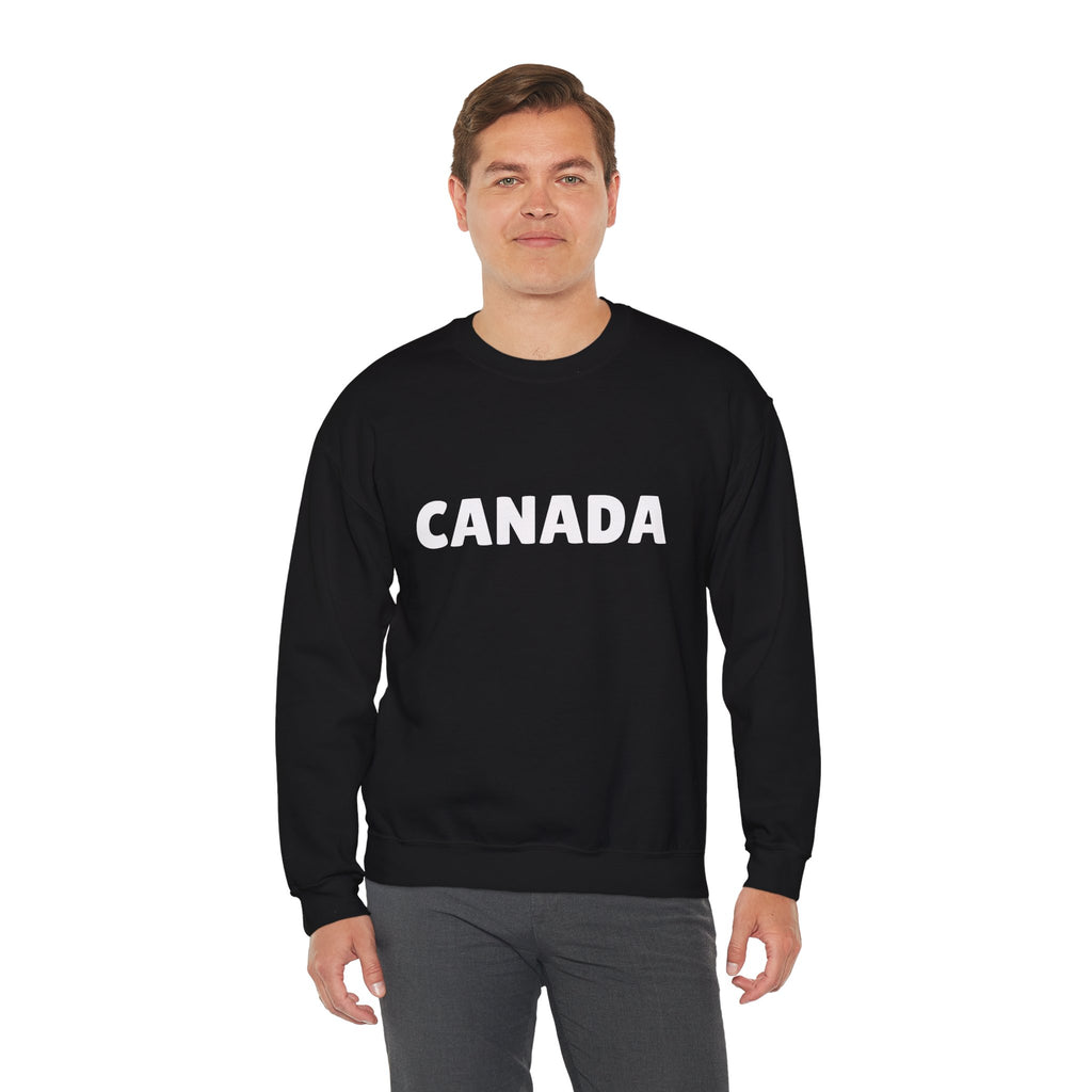 Canada Crewneck Sweatshirt — Bold Canada Text Pullover