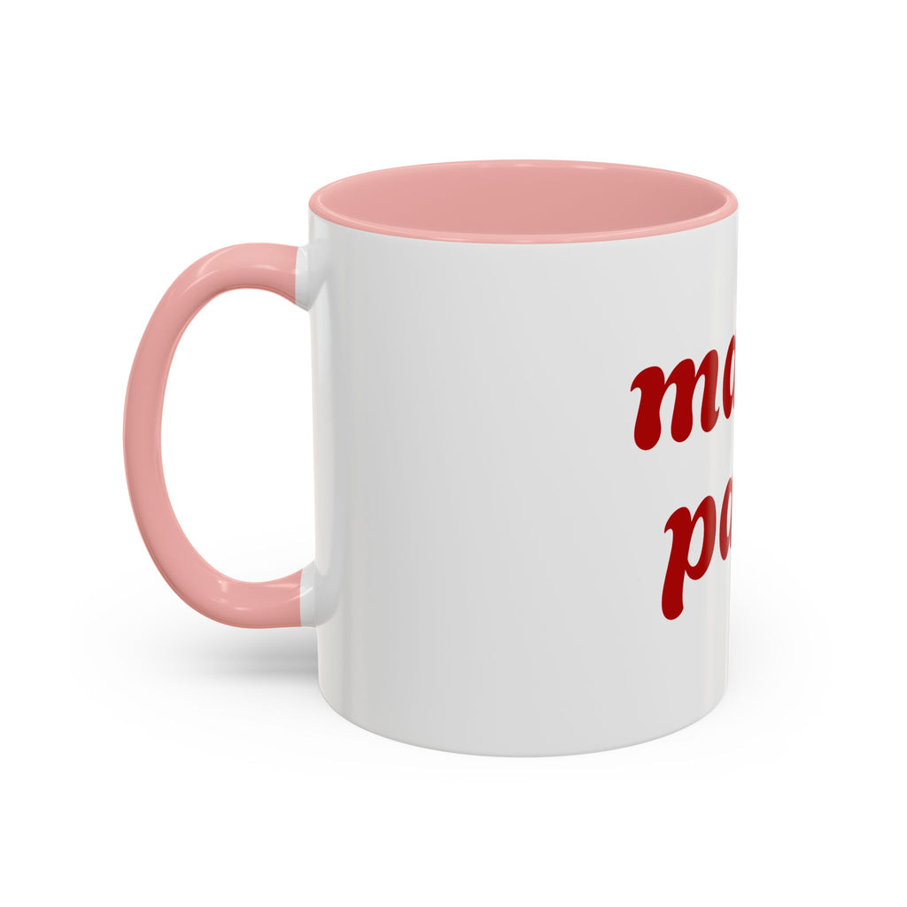 Custom Mama Papa Accent Coffee Mug - Perfect Gift for Parents