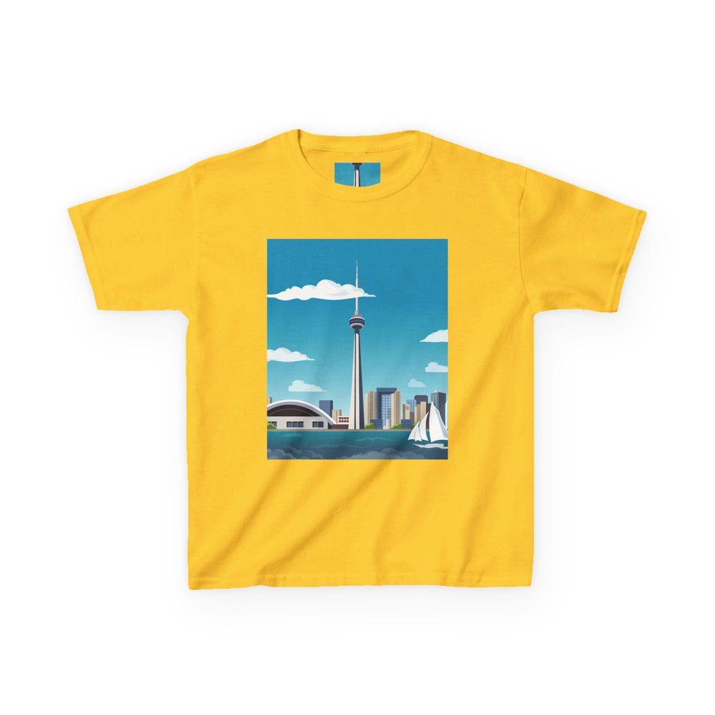 Toronto Skyline Kids Tee — CN Tower & Harbourfront Graphic Shirt