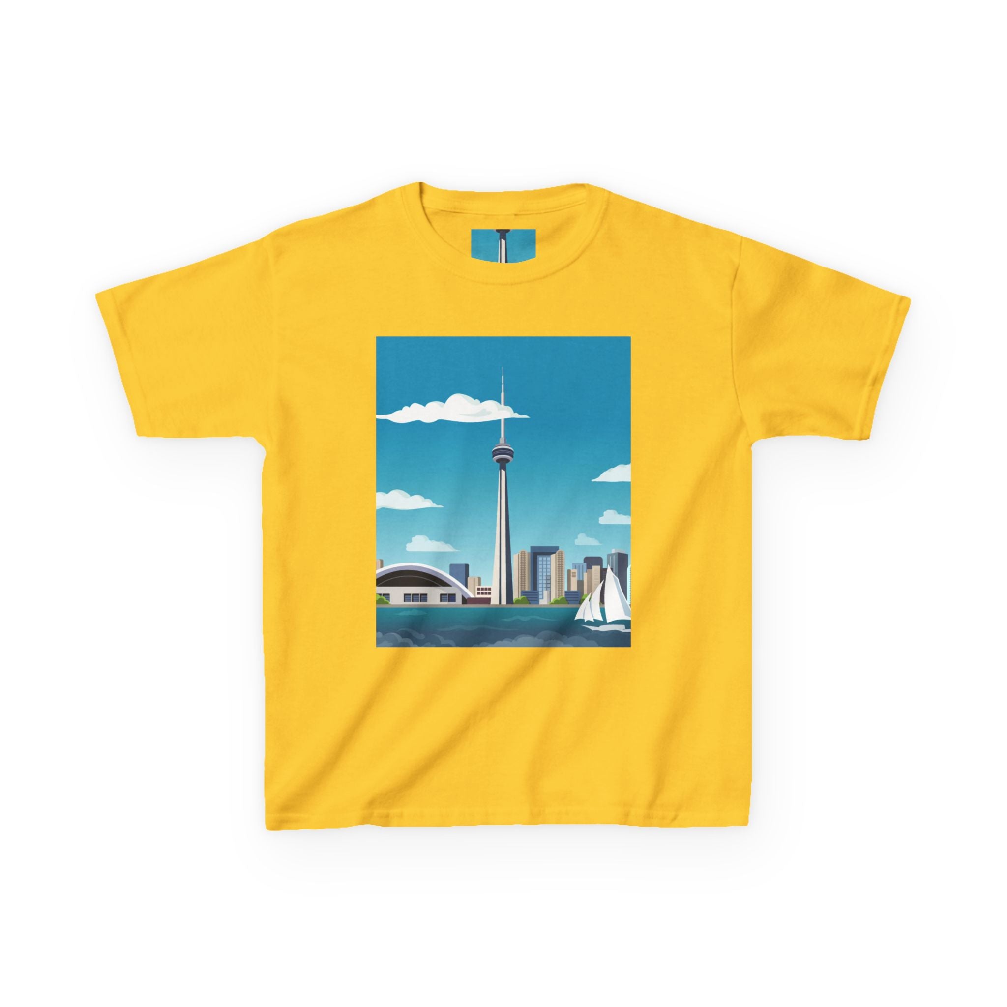 Toronto Skyline Kids Tee — CN Tower & Harbourfront Graphic Shirt