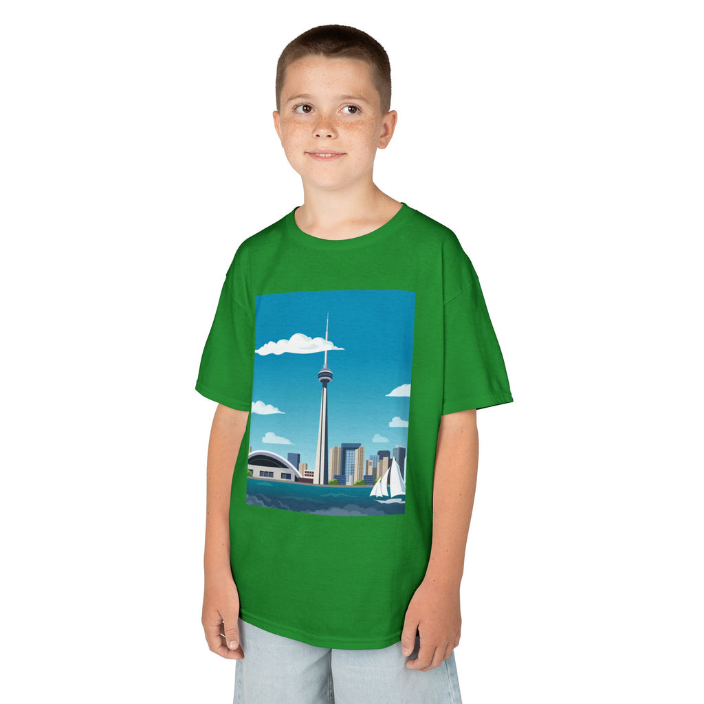 Toronto Skyline Kids Tee — CN Tower & Harbourfront Graphic Shirt