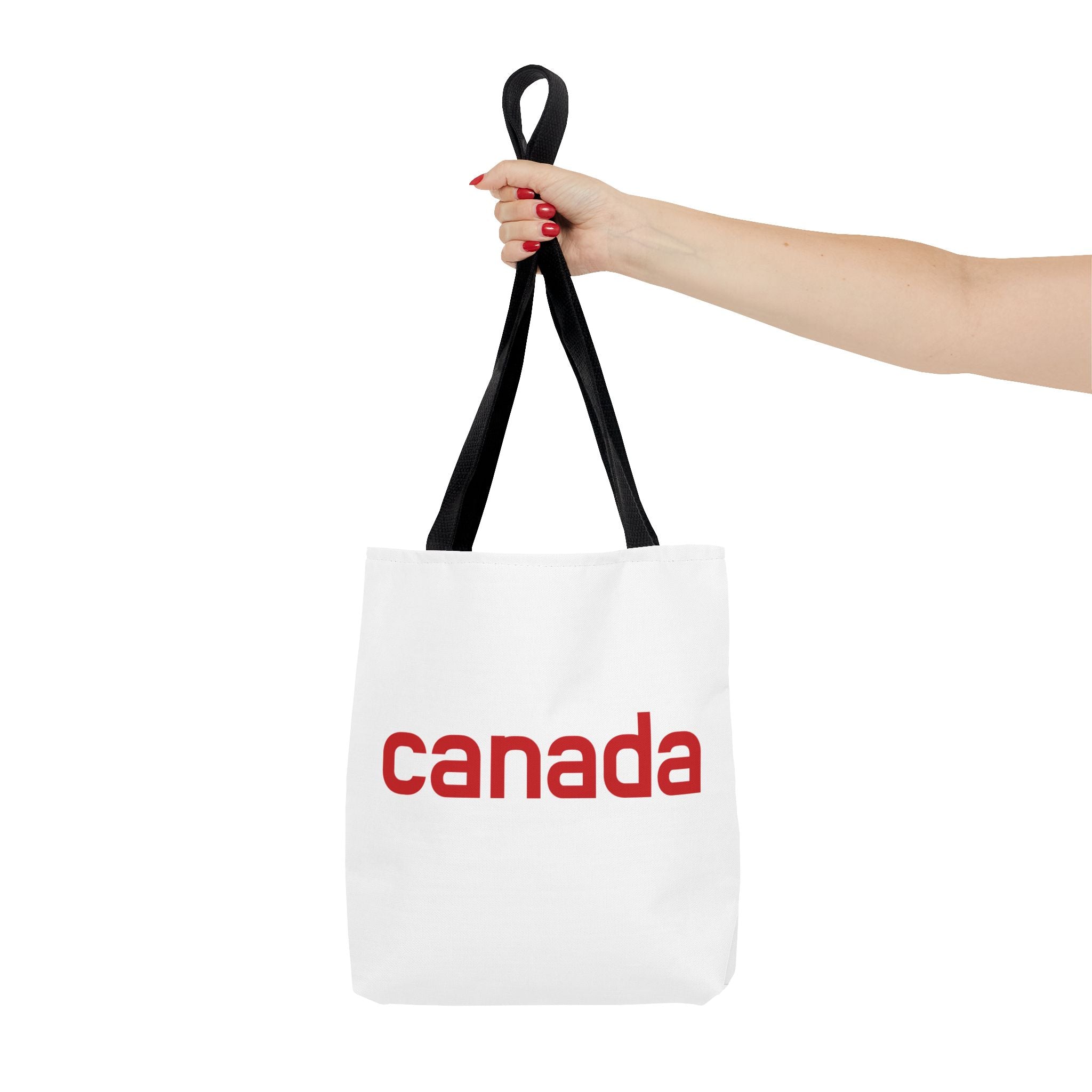 Canada Tote Bag – Minimal Red 'canada' Travel & Everyday Carryall
