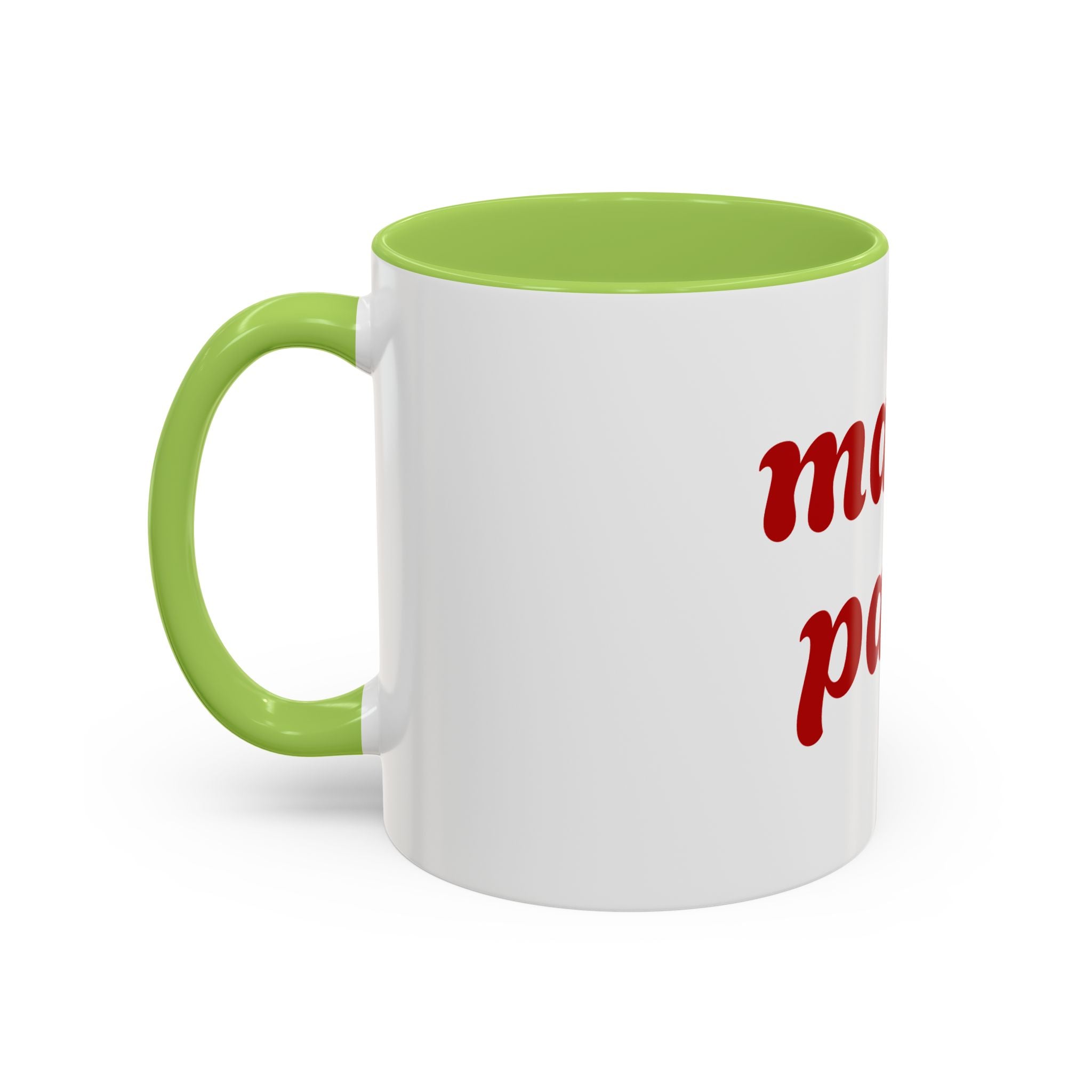 Custom Mama Papa Accent Coffee Mug - Perfect Gift for Parents