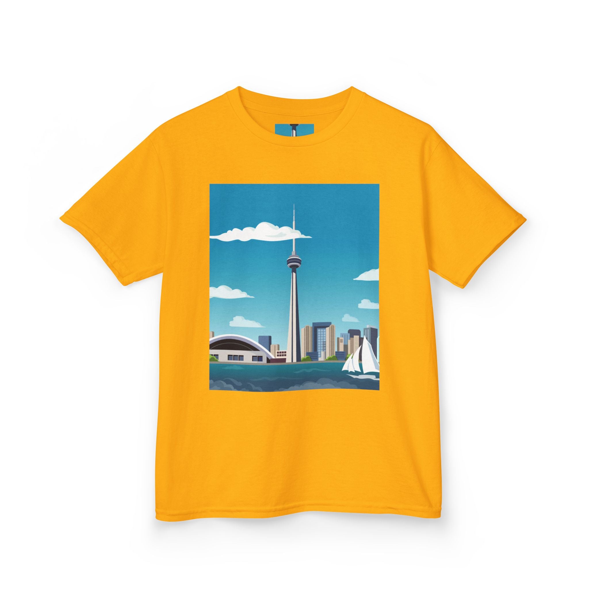 Toronto Skyline Kids Tee — CN Tower & Harbourfront Graphic Shirt