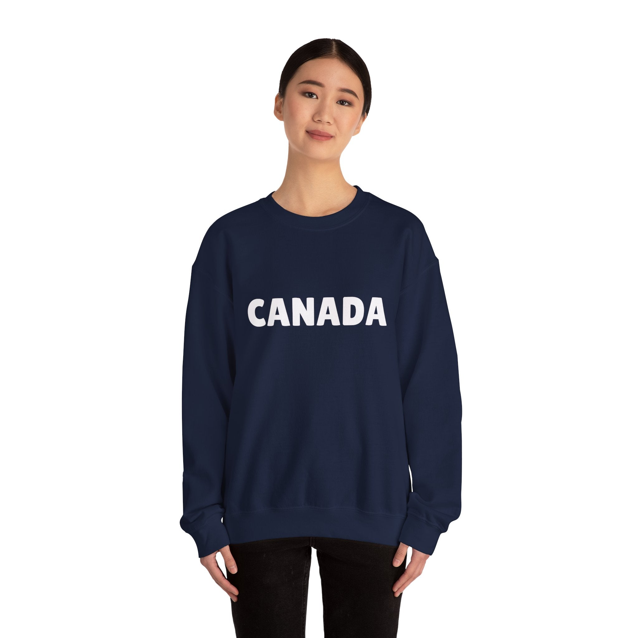 Canada Crewneck Sweatshirt — Bold Canada Text Pullover
