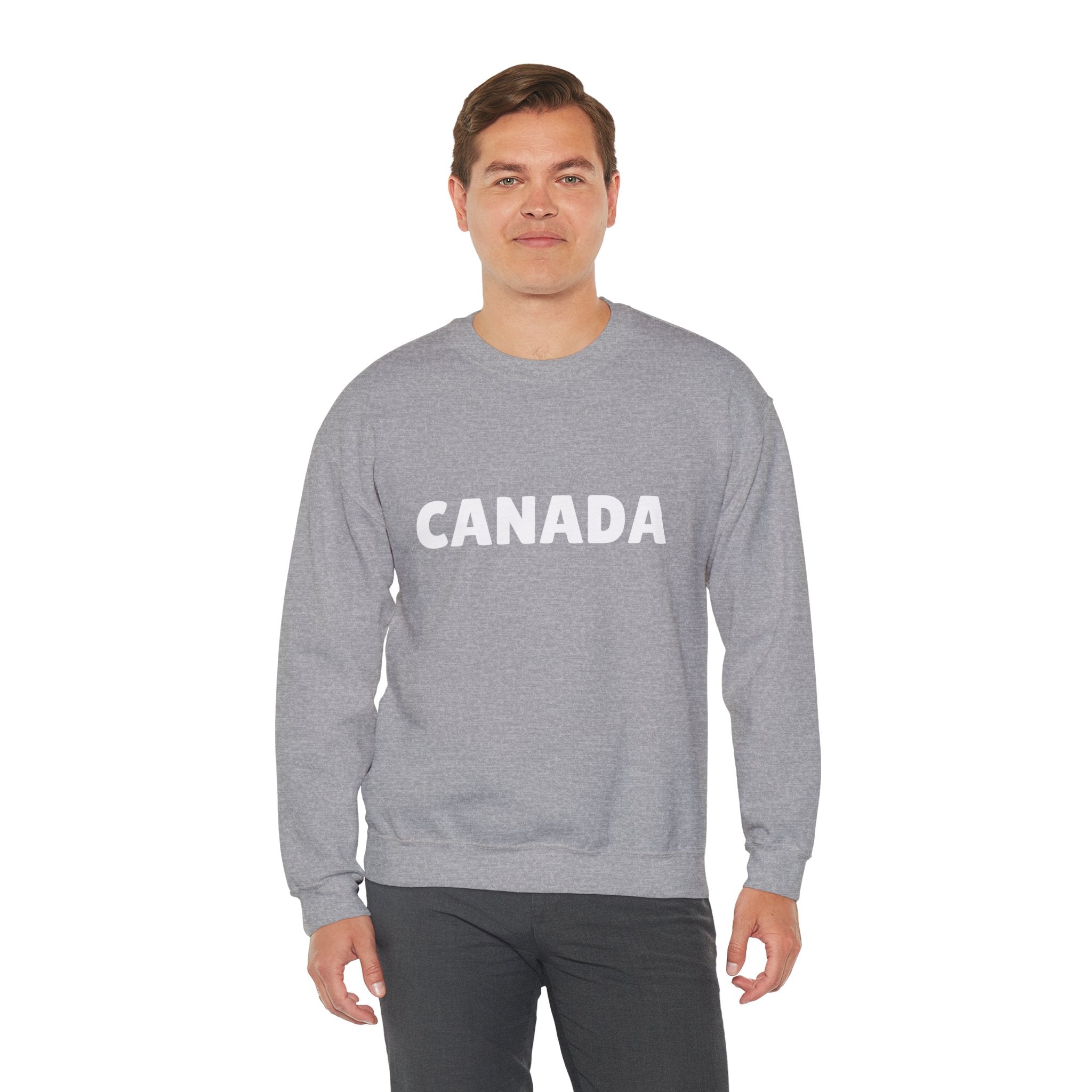 Canada Crewneck Sweatshirt — Bold Canada Text Pullover