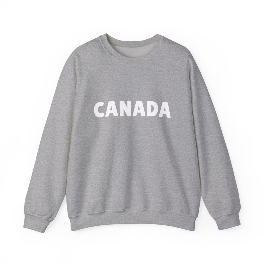 Canada Crewneck Sweatshirt — Bold Canada Text Pullover