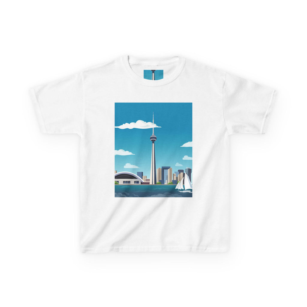 Toronto Skyline Kids Tee — CN Tower & Harbourfront Graphic Shirt
