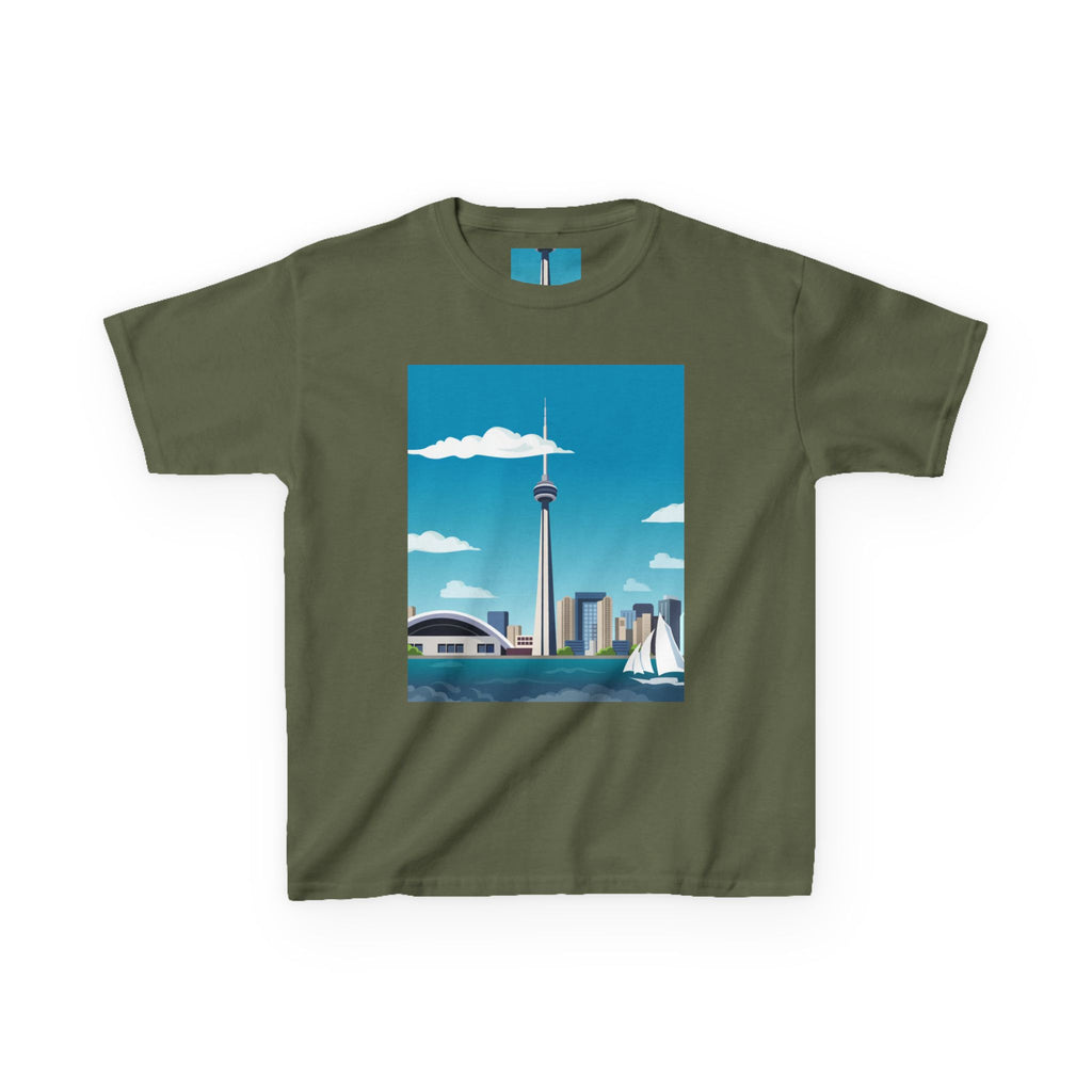 Toronto Skyline Kids Tee — CN Tower & Harbourfront Graphic Shirt