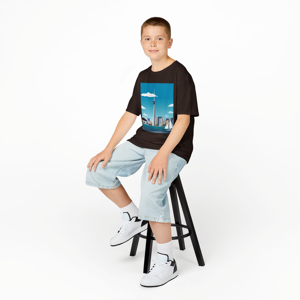 Toronto Skyline Kids Tee — CN Tower & Harbourfront Graphic Shirt