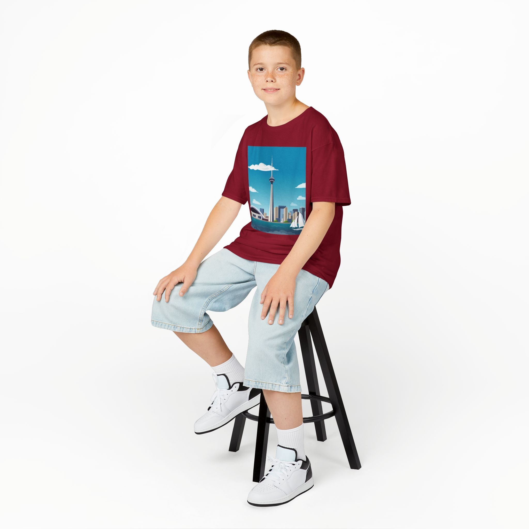 Toronto Skyline Kids Tee — CN Tower & Harbourfront Graphic Shirt