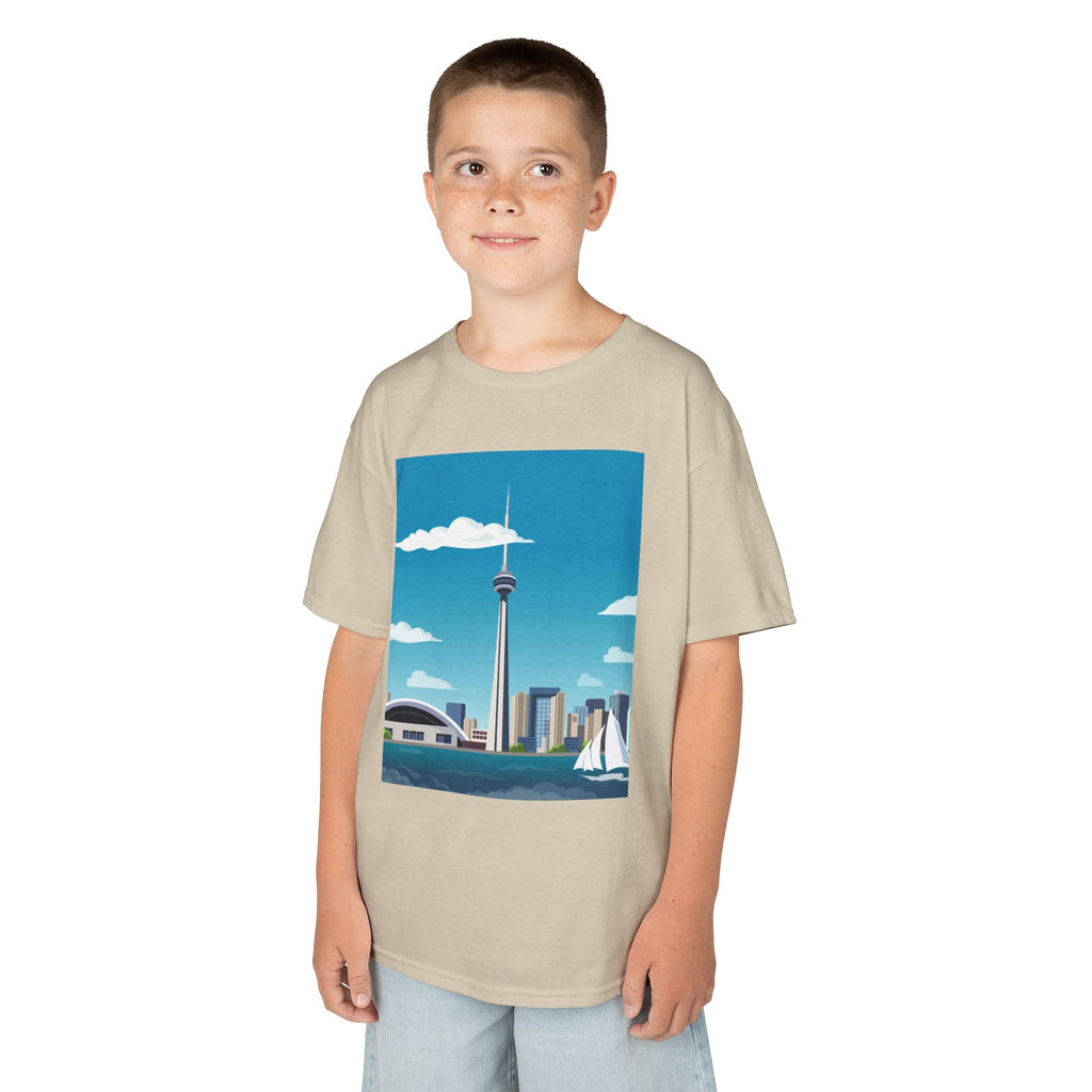 Toronto Skyline Kids Tee — CN Tower & Harbourfront Graphic Shirt