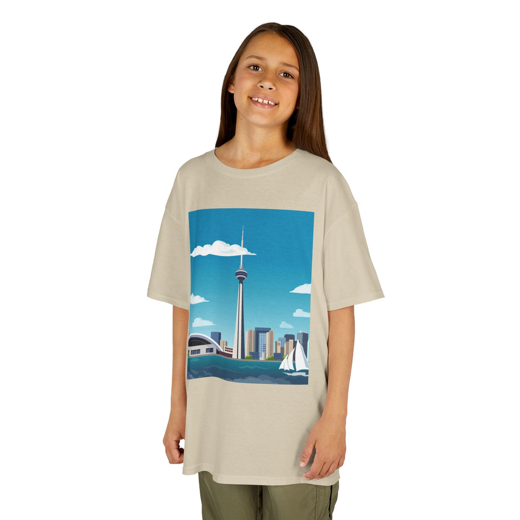 Toronto Skyline Kids Tee — CN Tower & Harbourfront Graphic Shirt