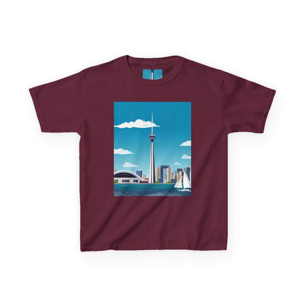 Toronto Skyline Kids Tee — CN Tower & Harbourfront Graphic Shirt