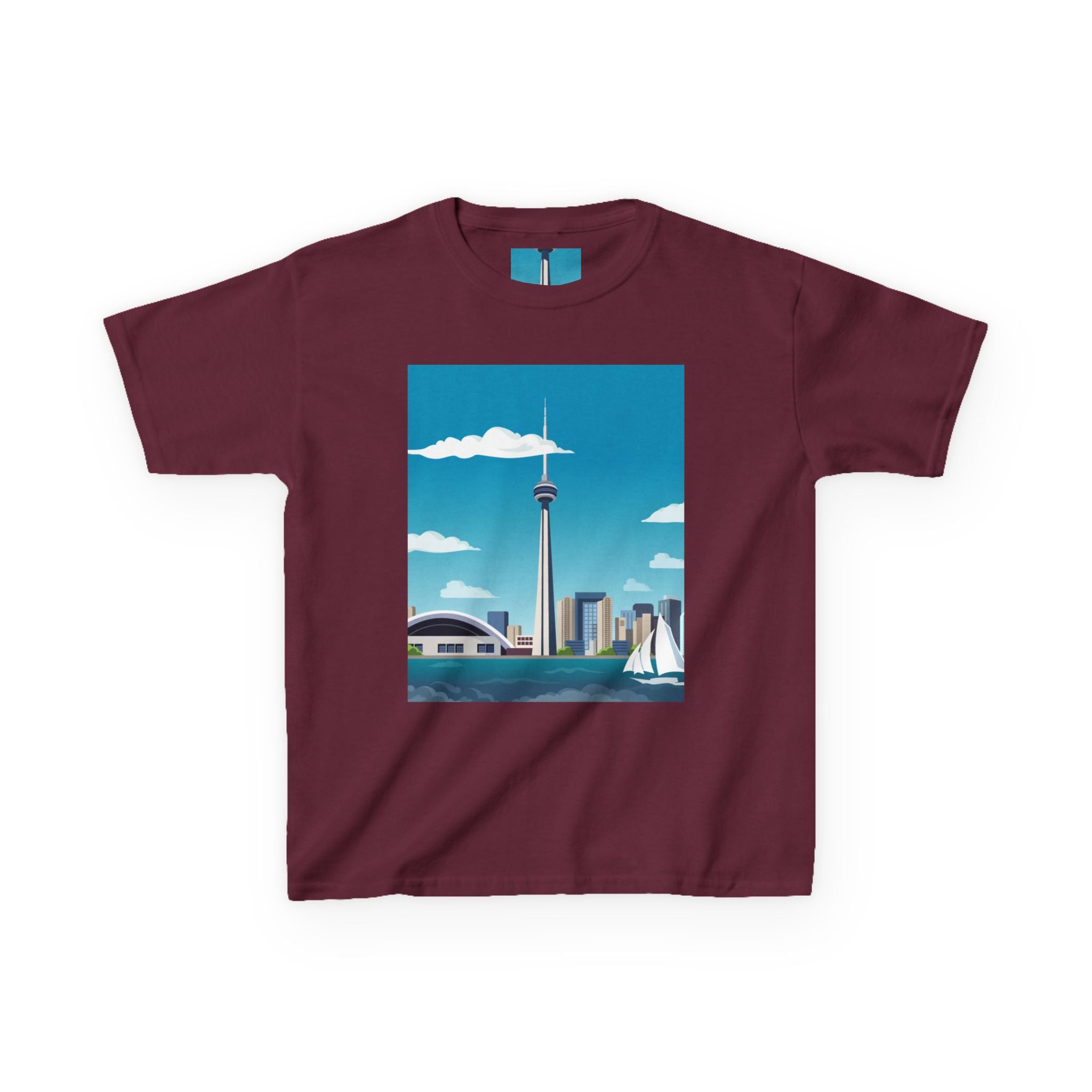 Toronto Skyline Kids Tee — CN Tower & Harbourfront Graphic Shirt