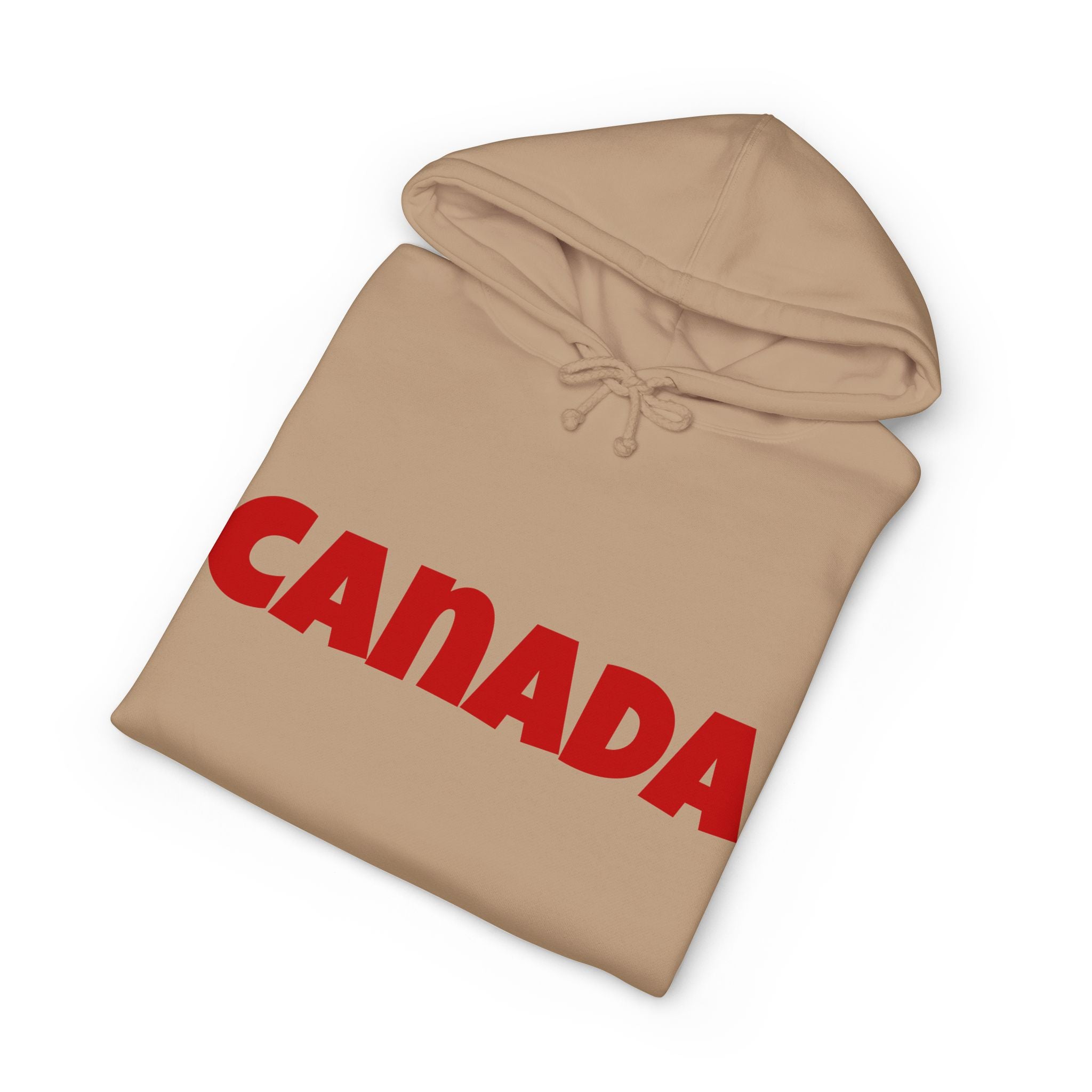 Canada Hoodie – Bold Red Canada Text Pullover