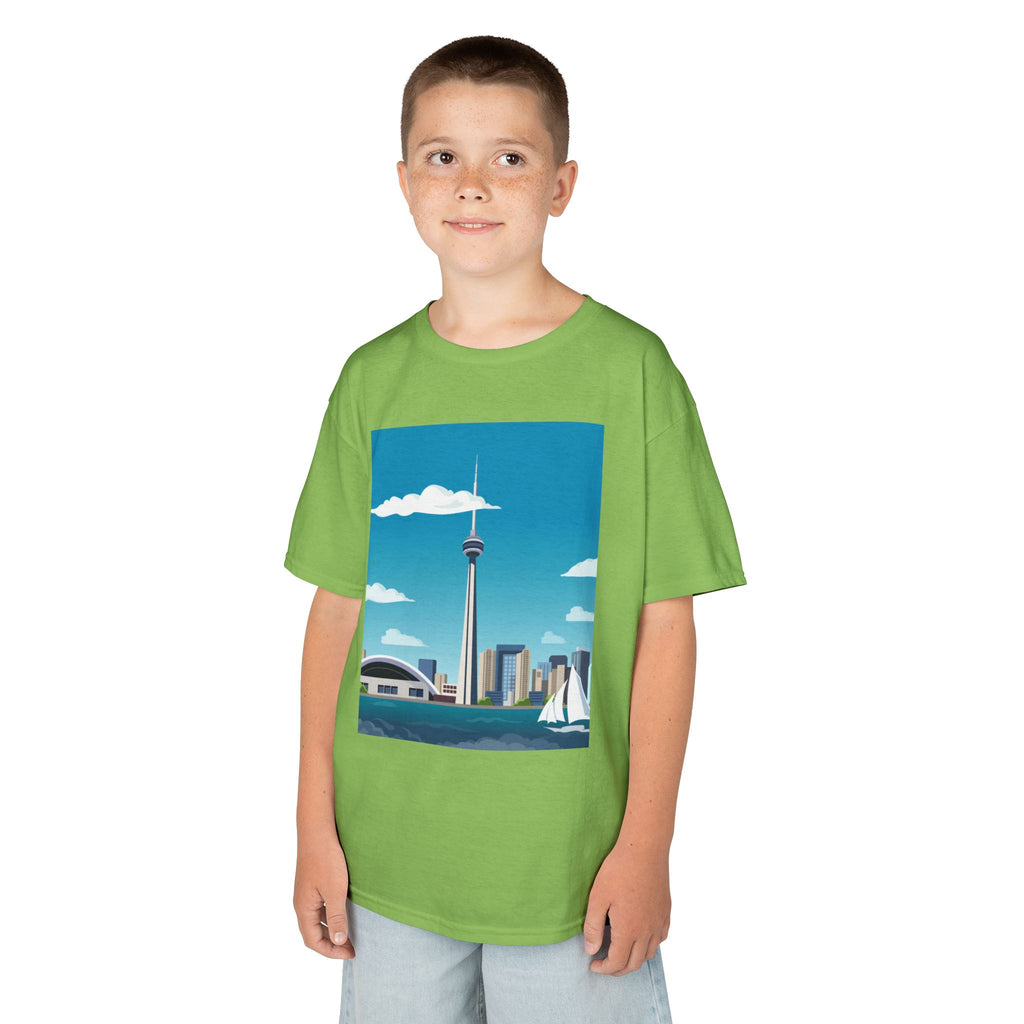 Toronto Skyline Kids Tee — CN Tower & Harbourfront Graphic Shirt