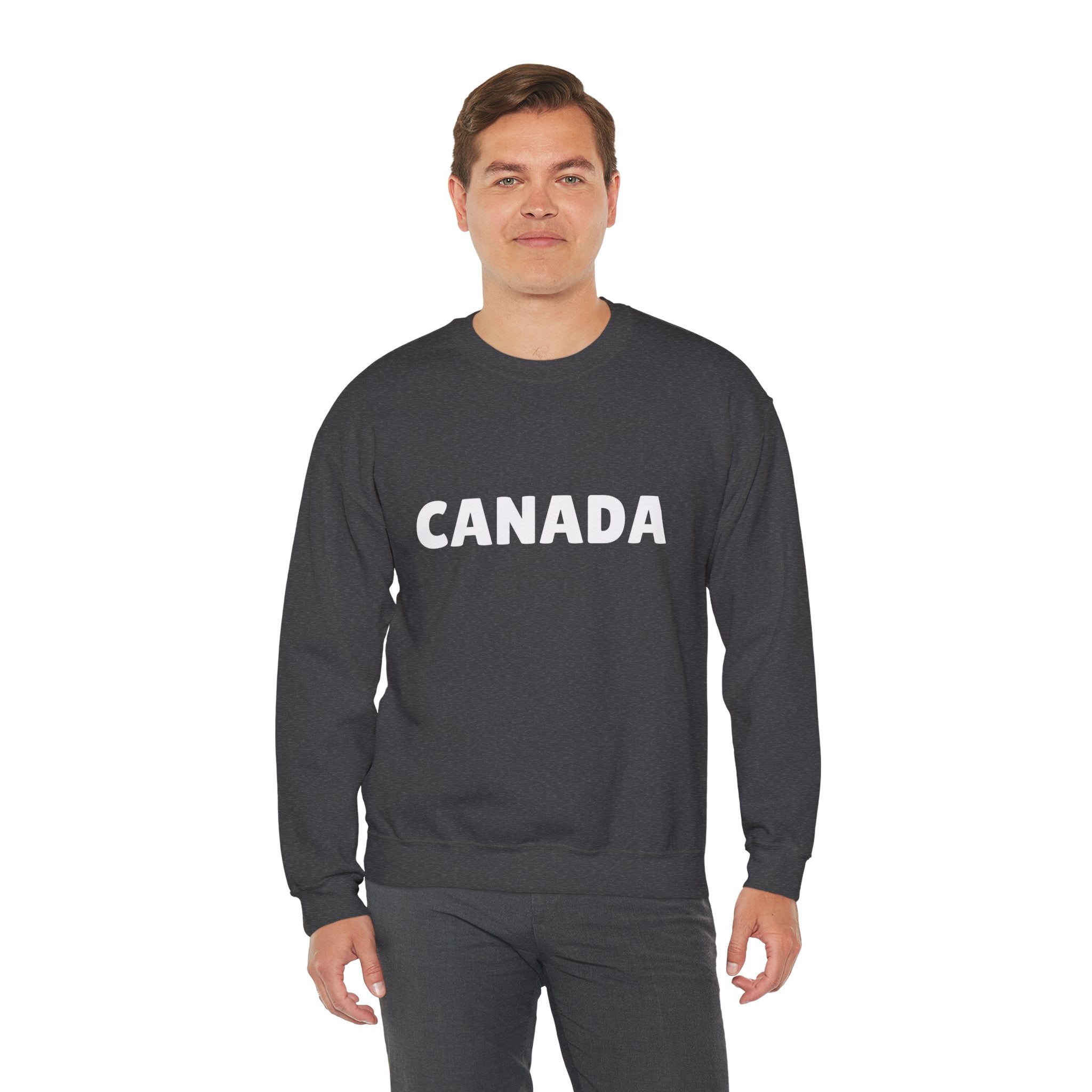 Canada Crewneck Sweatshirt — Bold Canada Text Pullover