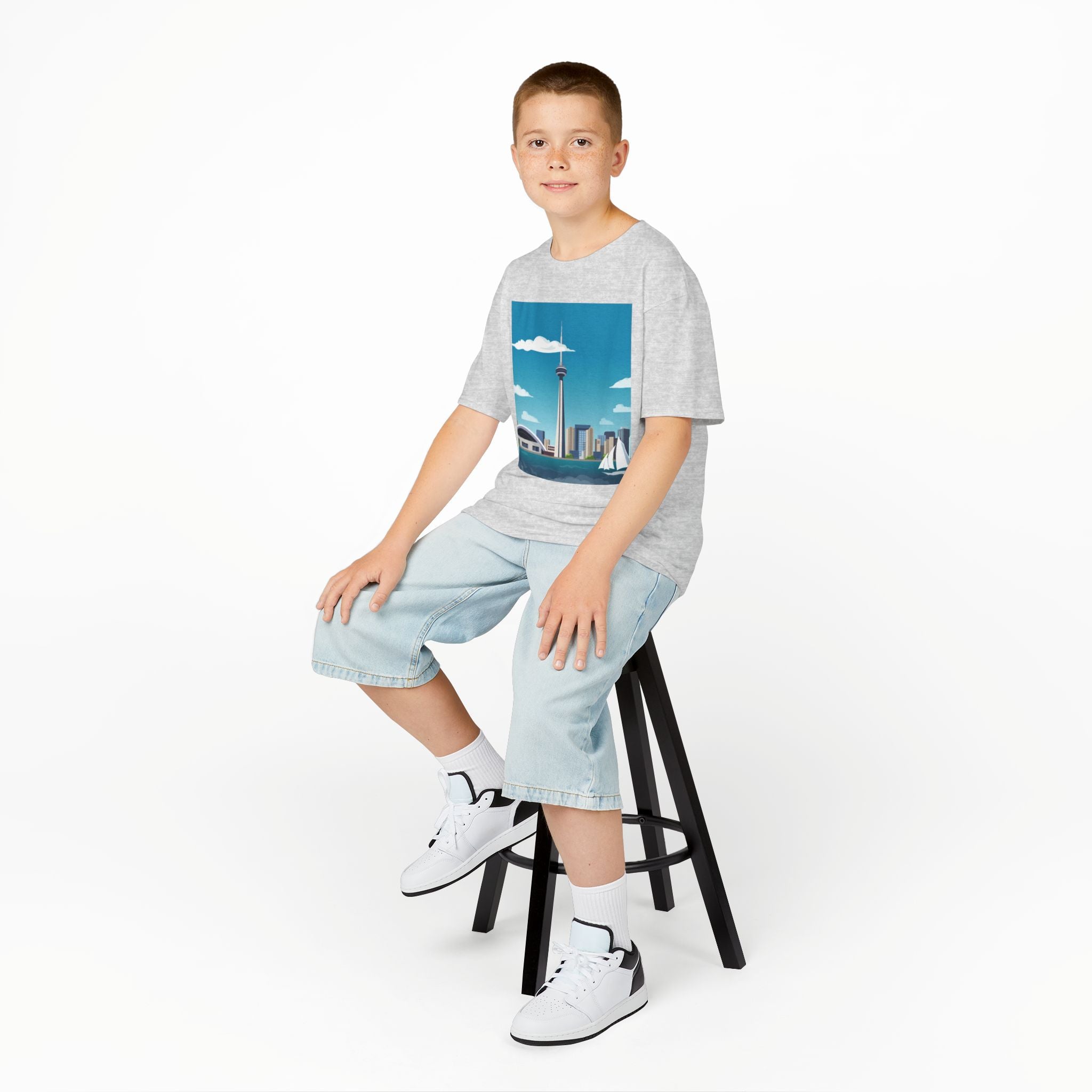 Toronto Skyline Kids Tee — CN Tower & Harbourfront Graphic Shirt