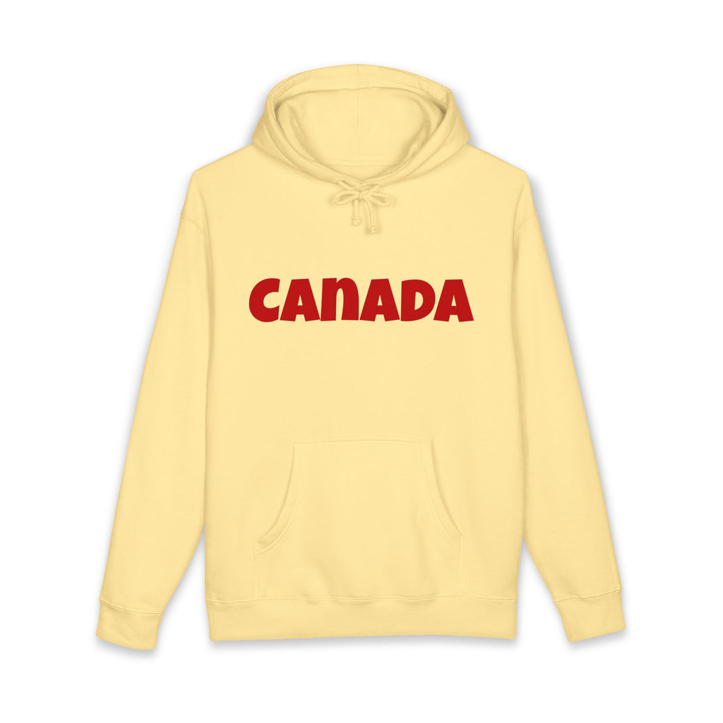Canada Hoodie – Bold Red Canada Text Pullover
