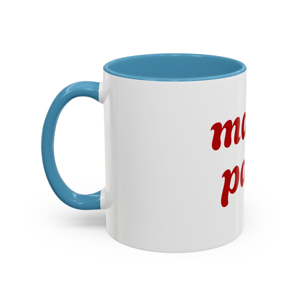 Custom Mama Papa Accent Coffee Mug - Perfect Gift for Parents