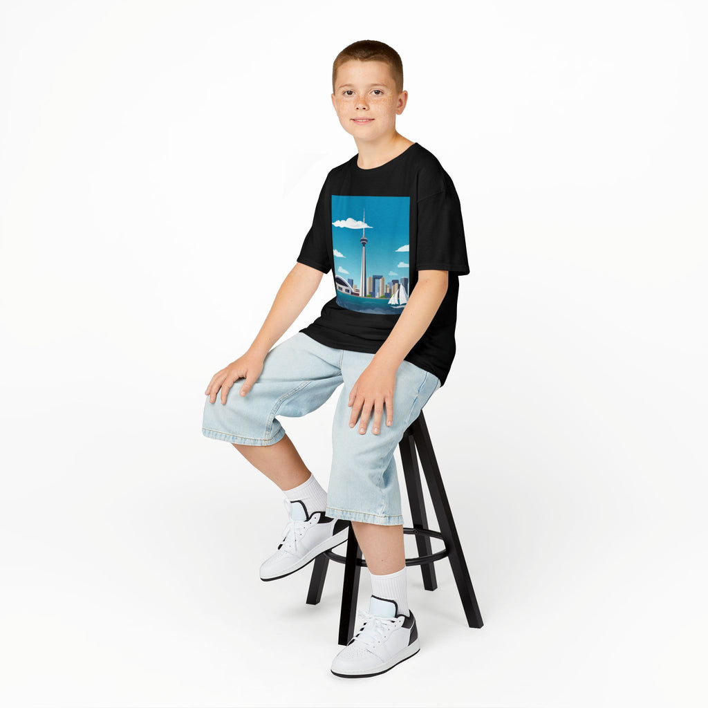 Toronto Skyline Kids Tee — CN Tower & Harbourfront Graphic Shirt