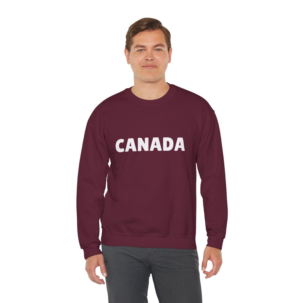 Canada Crewneck Sweatshirt — Bold Canada Text Pullover