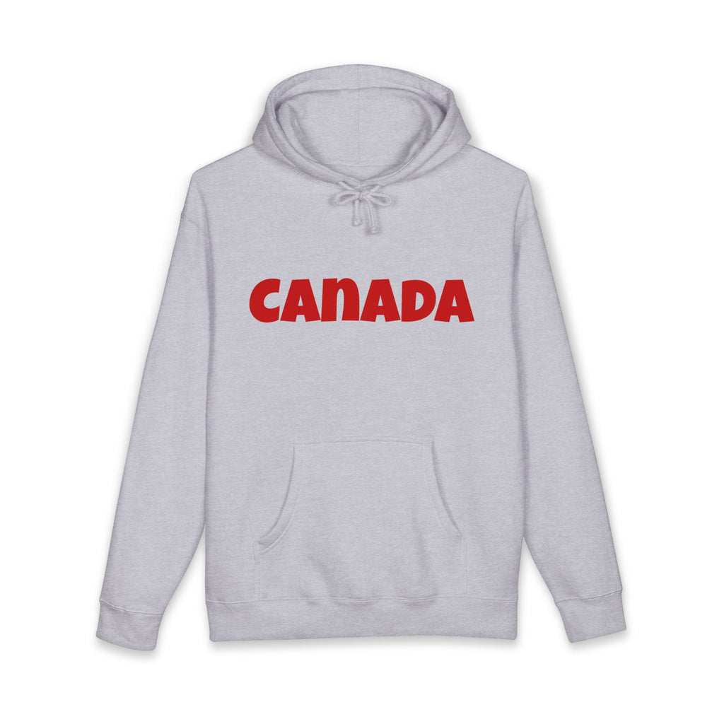 Canada Hoodie – Bold Red Canada Text Pullover