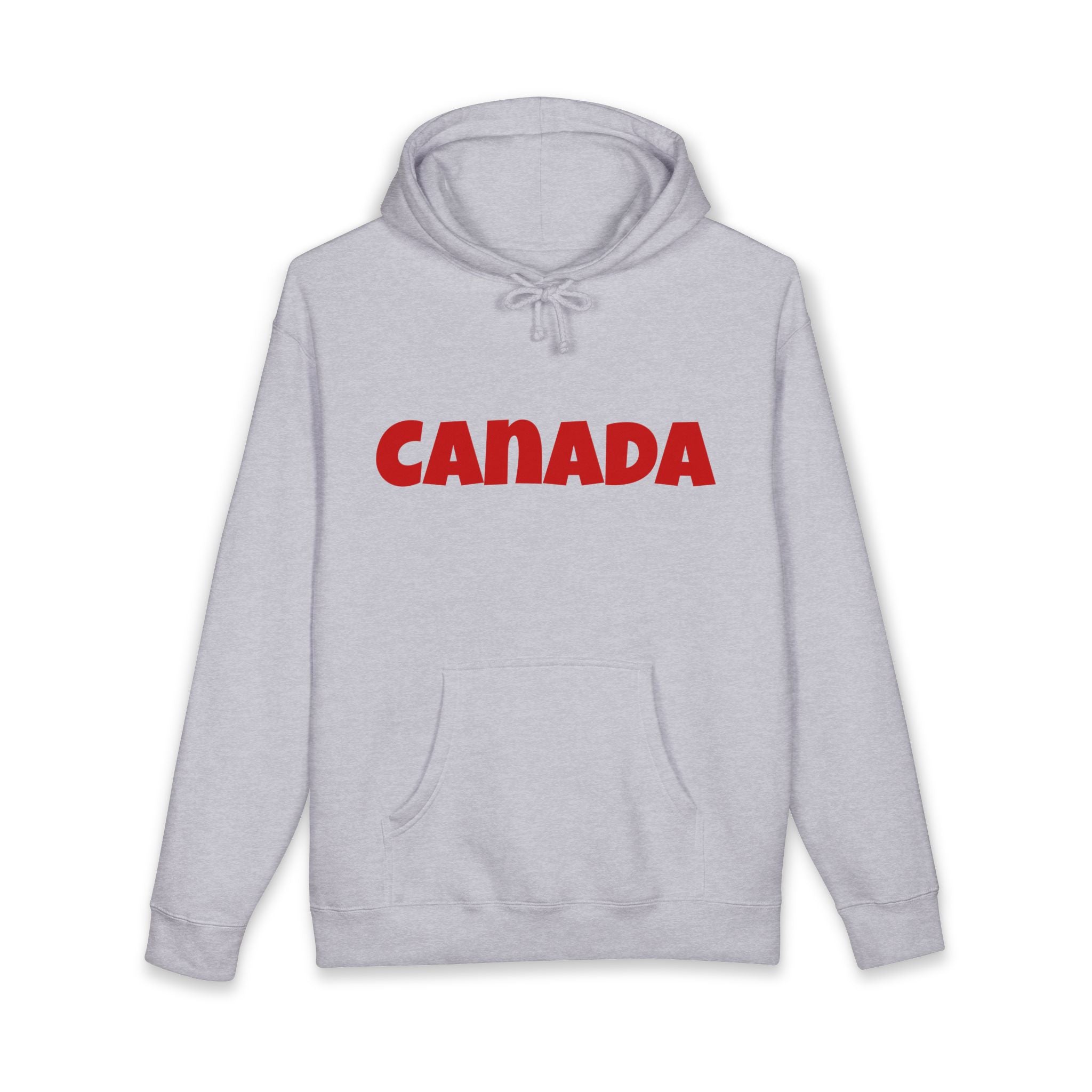 Canada Hoodie – Bold Red Canada Text Pullover