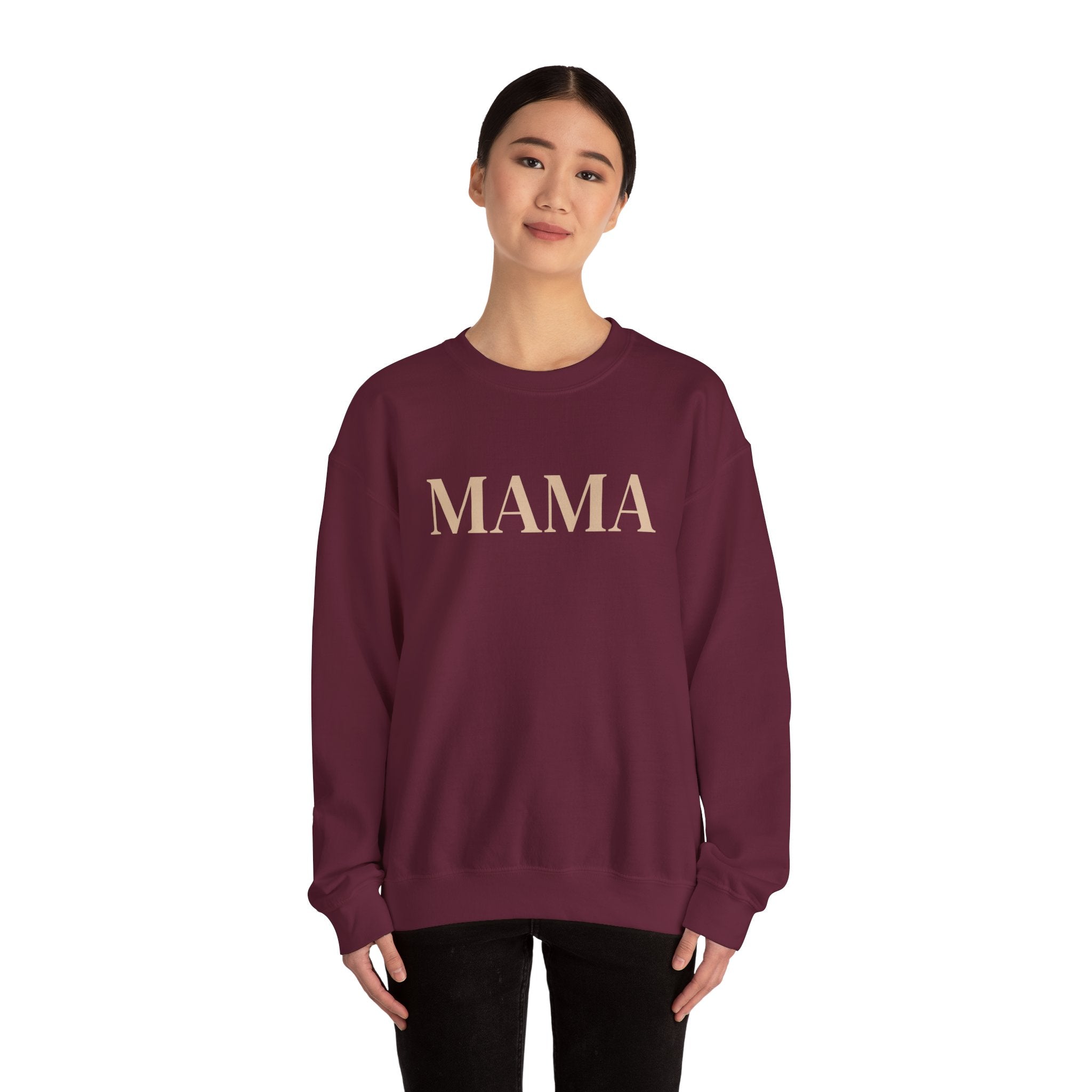 Mama script sweatshirt | minimalist mama crewneck, mom shirt