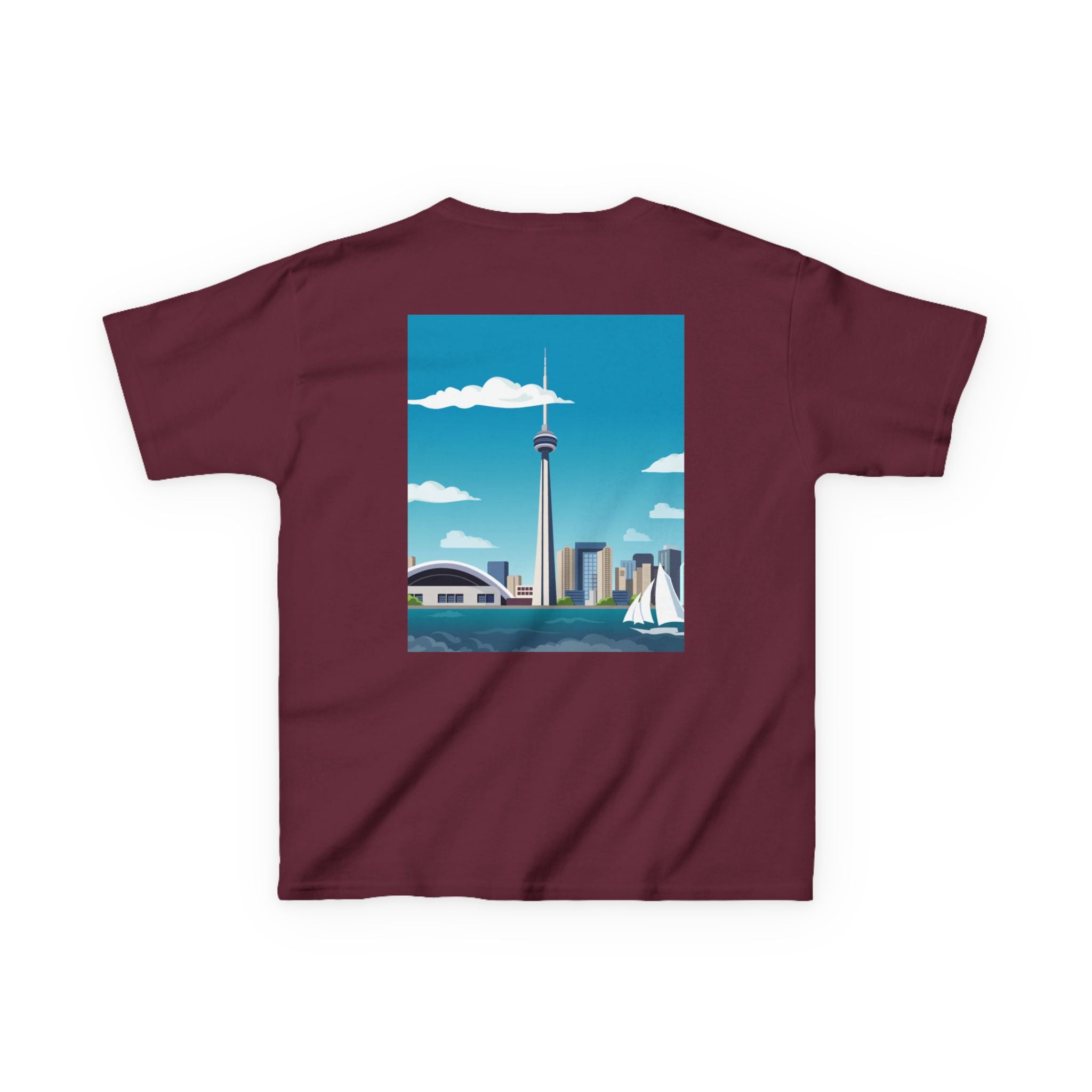 Toronto Skyline Kids Tee — CN Tower & Harbourfront Graphic Shirt