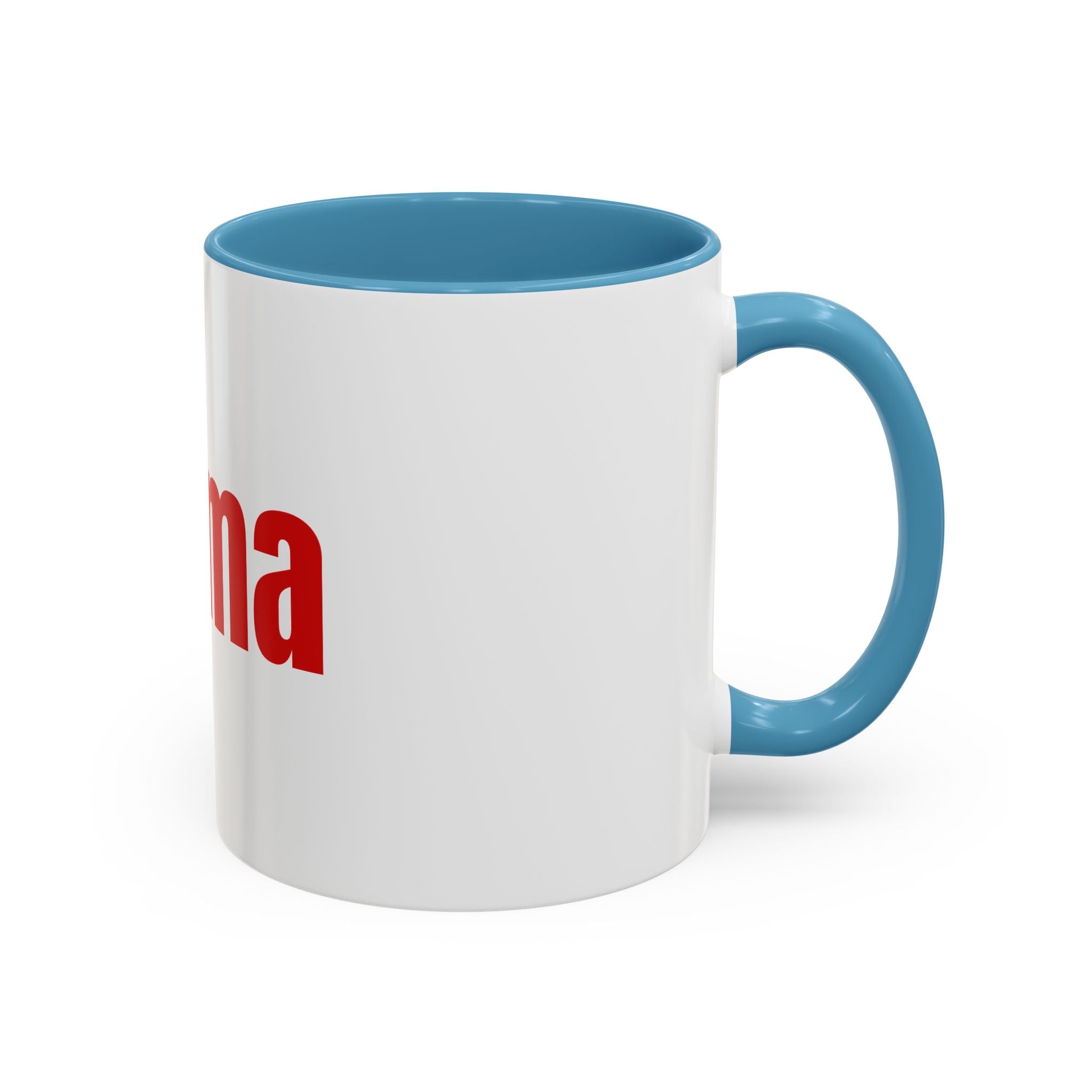 Mama Accent Coffee Mug — Red Retro Typography Mother's Day Gift