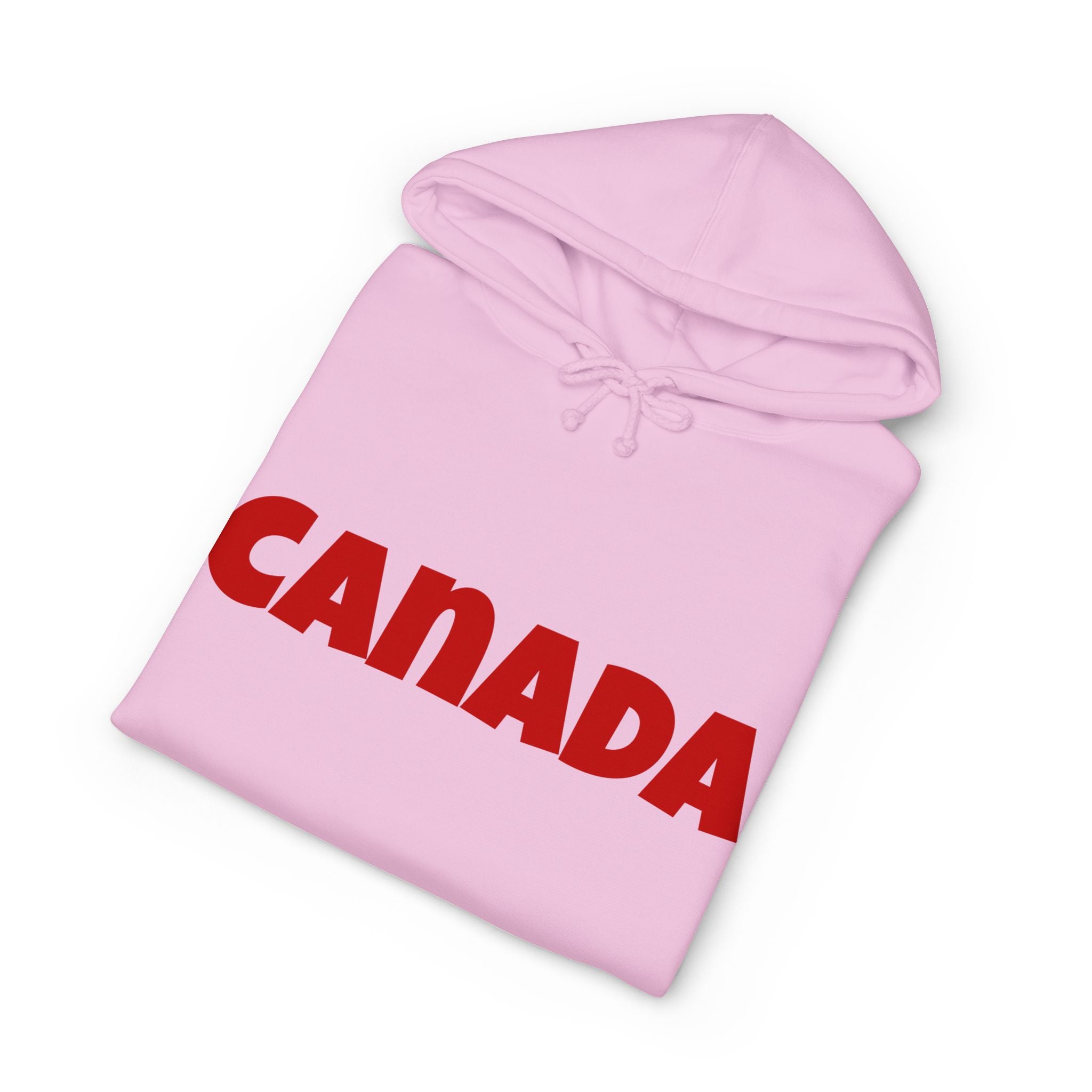 Canada Hoodie – Bold Red Canada Text Pullover