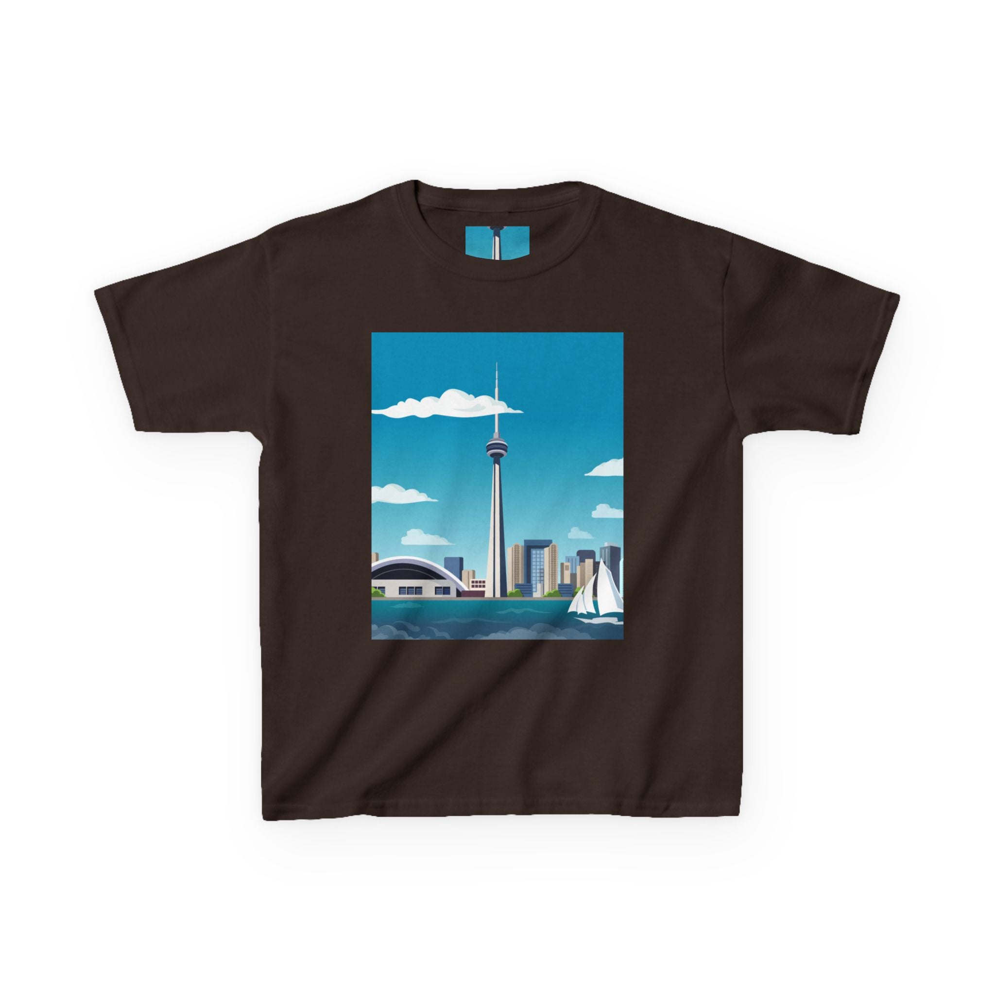 Toronto Skyline Kids Tee — CN Tower & Harbourfront Graphic Shirt
