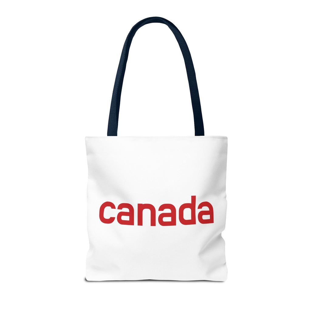 Canada Tote Bag – Minimal Red 'canada' Travel & Everyday Carryall
