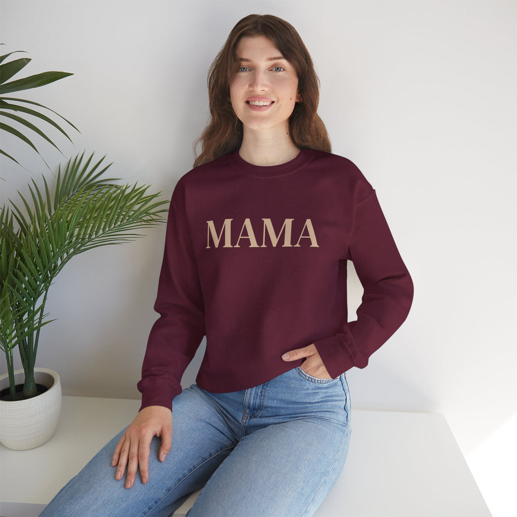 Mama script sweatshirt | minimalist mama crewneck, mom shirt