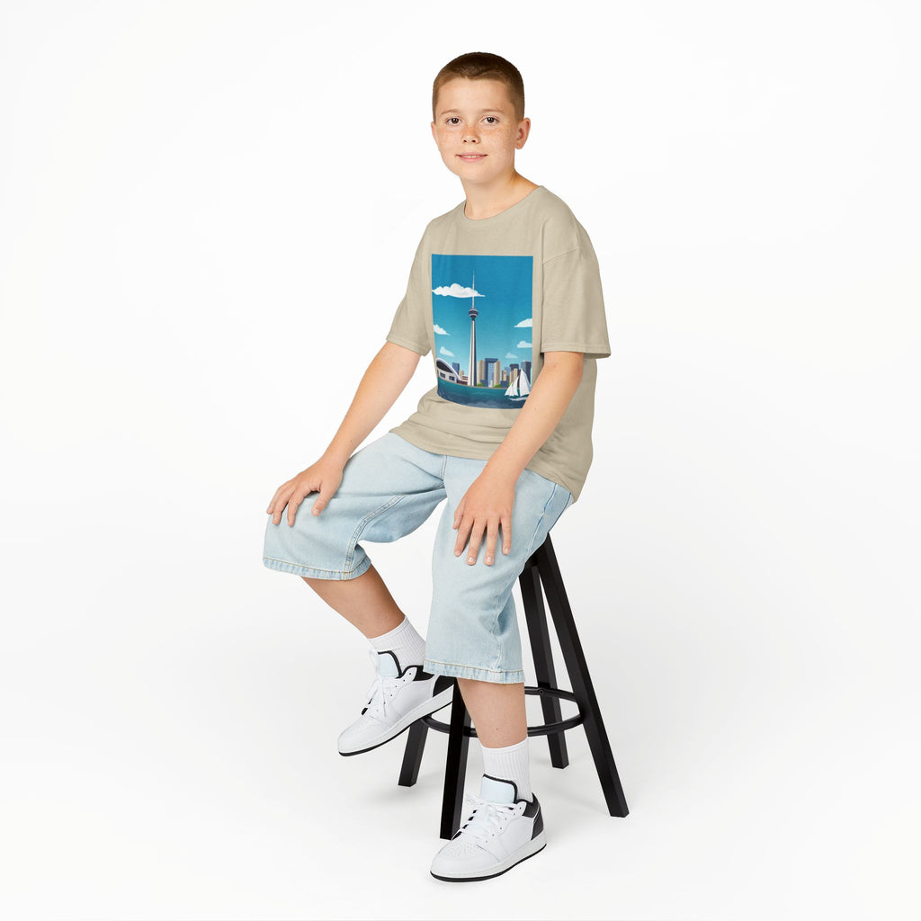 Toronto Skyline Kids Tee — CN Tower & Harbourfront Graphic Shirt
