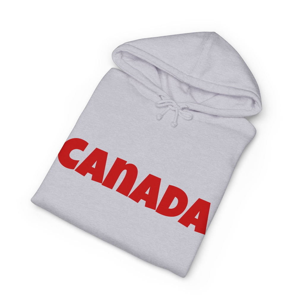 Canada Hoodie – Bold Red Canada Text Pullover